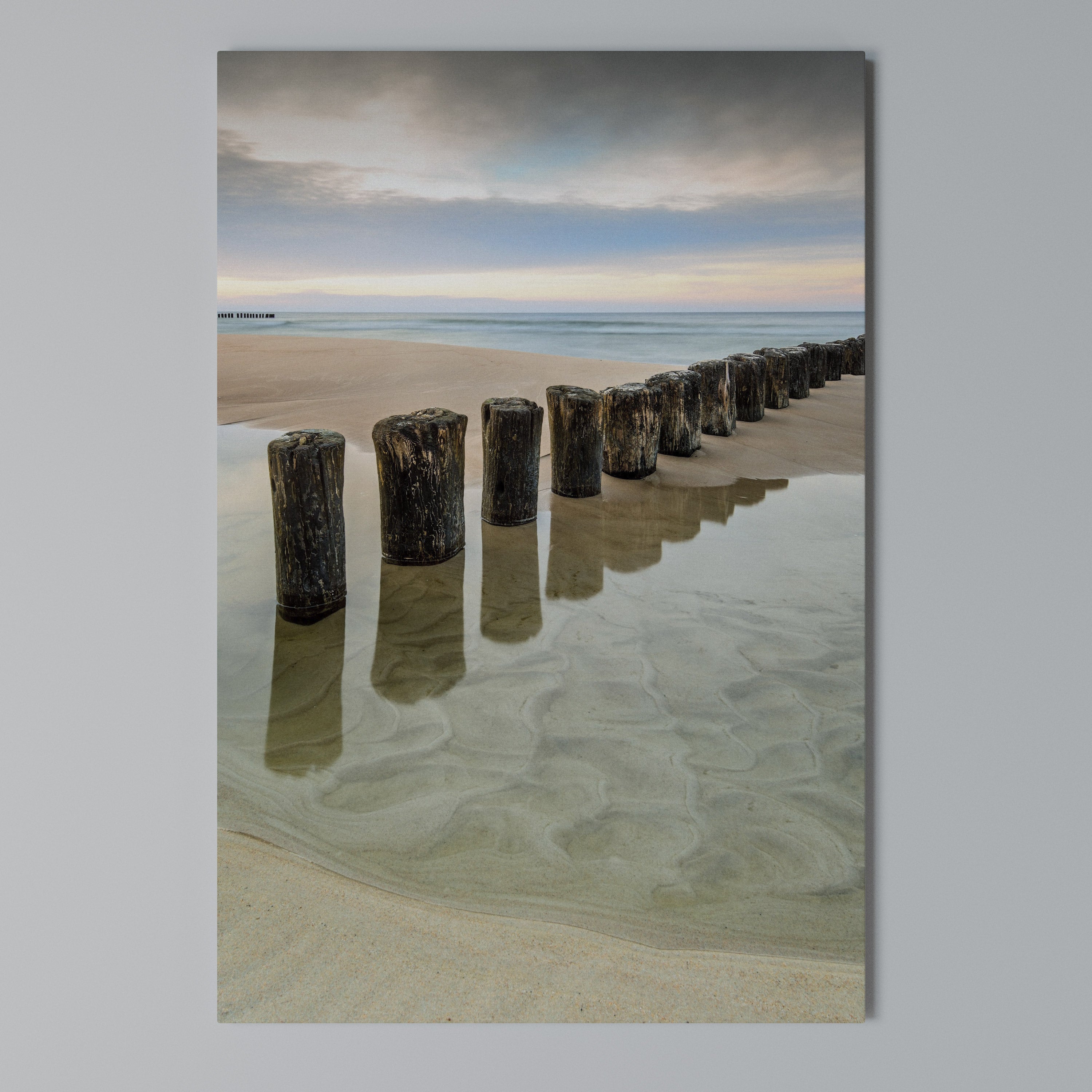 TIDAL SYMMETRY Vertical Canvas Print