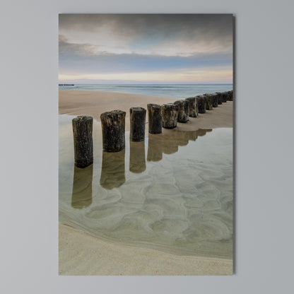 TIDAL SYMMETRY Vertical Canvas Print