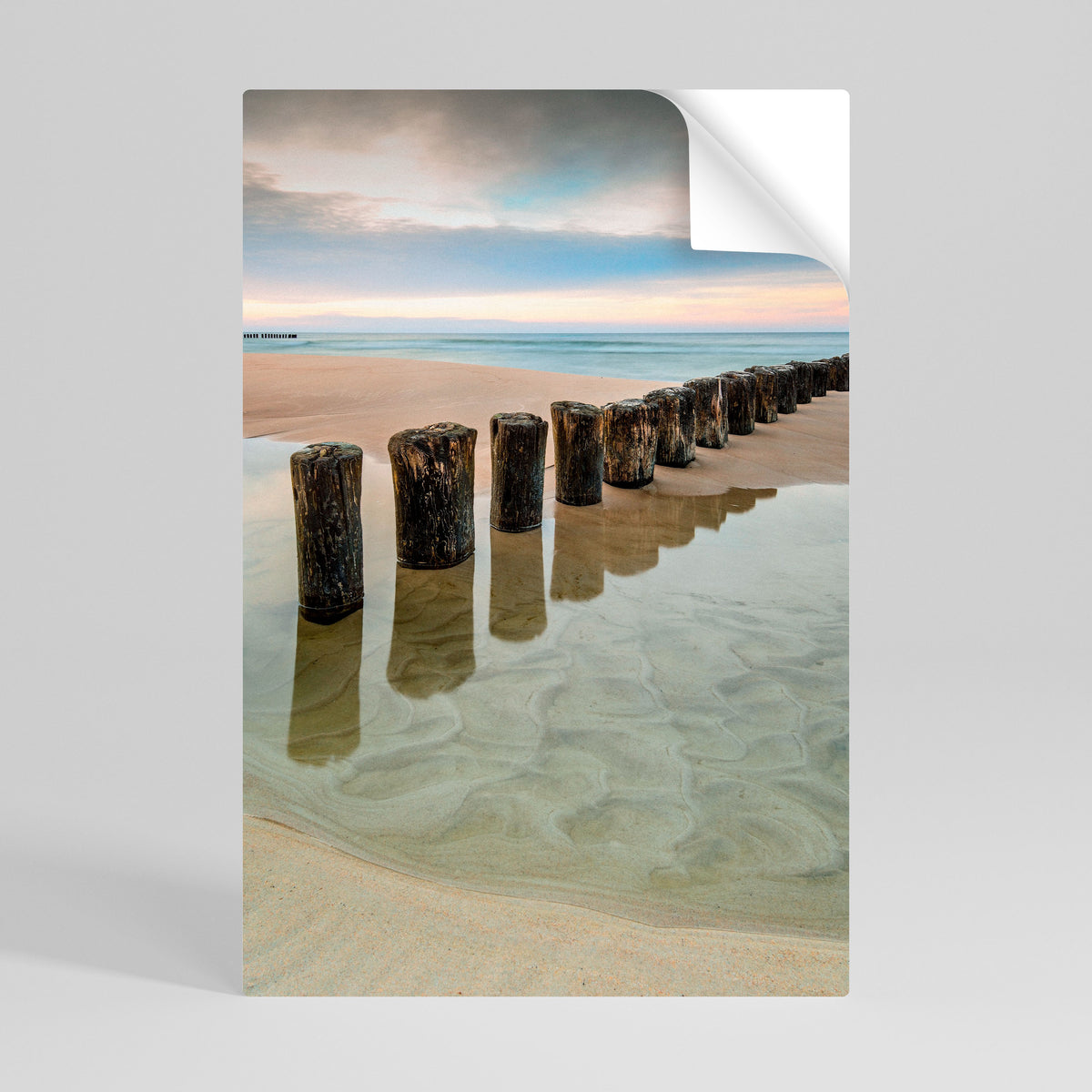 TIDAL SYMMETRY Selbstklebendes Poster - Hochformat