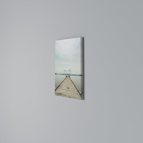 AQUA HORIZON Vertical Canvas Print