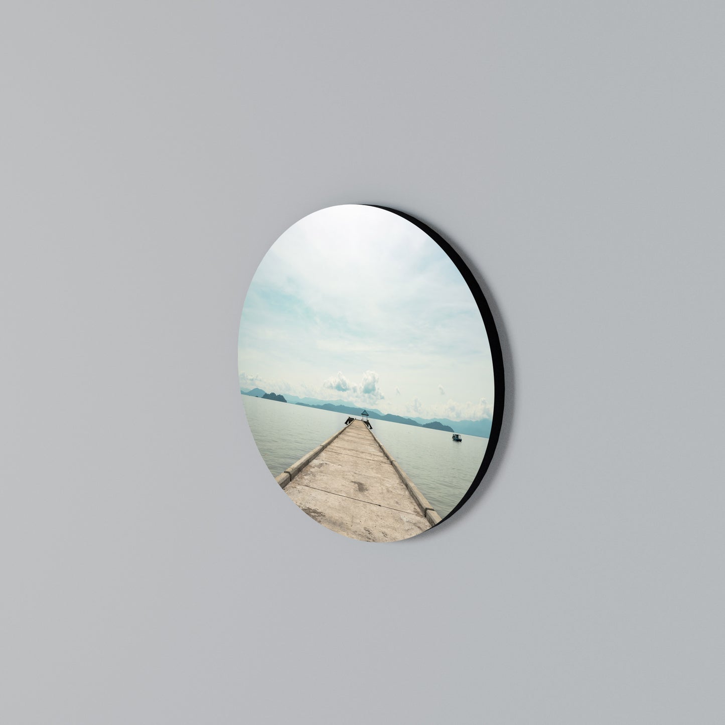 AQUA HORIZON Rundes Wandbild