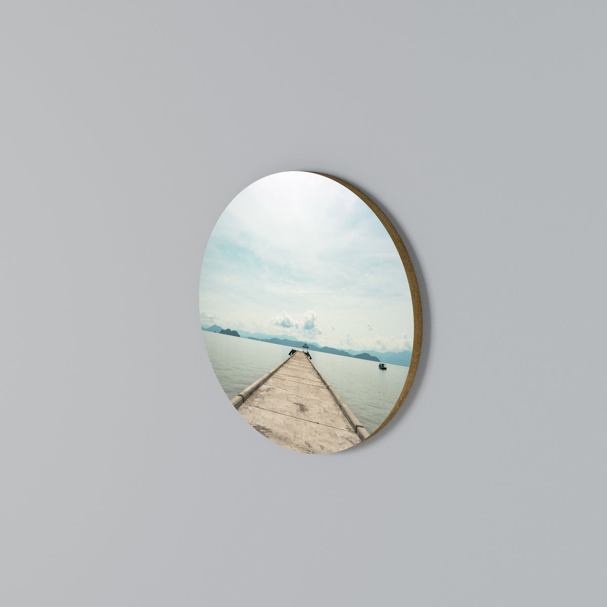 AQUA HORIZON Rundes Wandbild