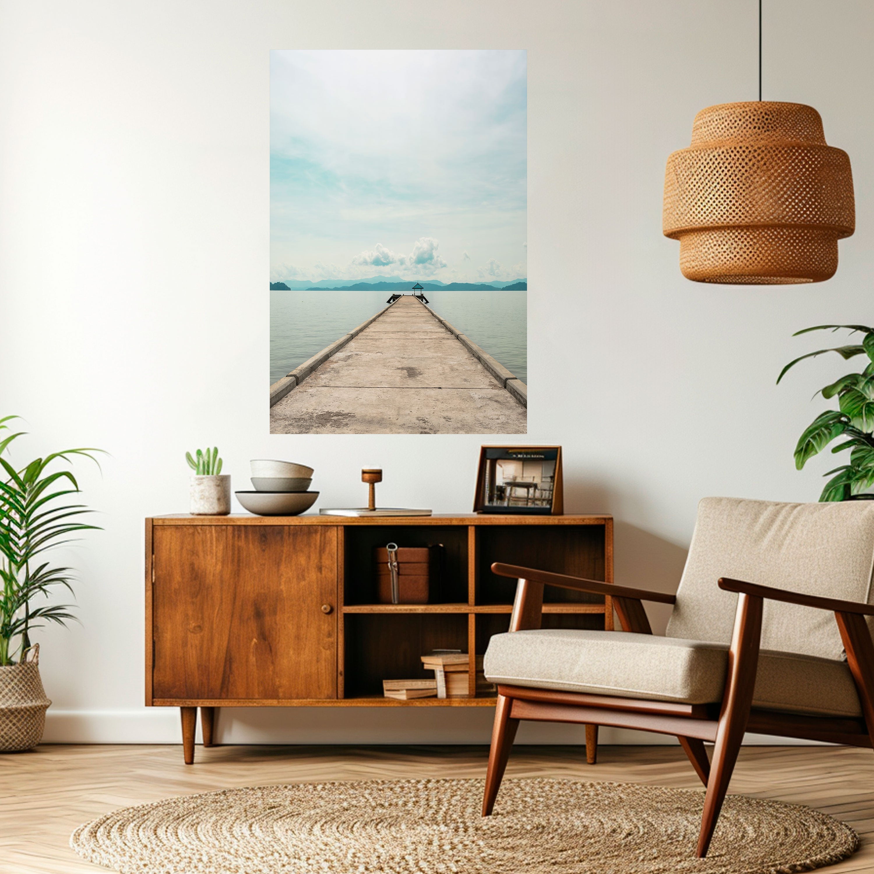 AQUA HORIZON Vertikales Poster zum Abziehen und Aufkleben
