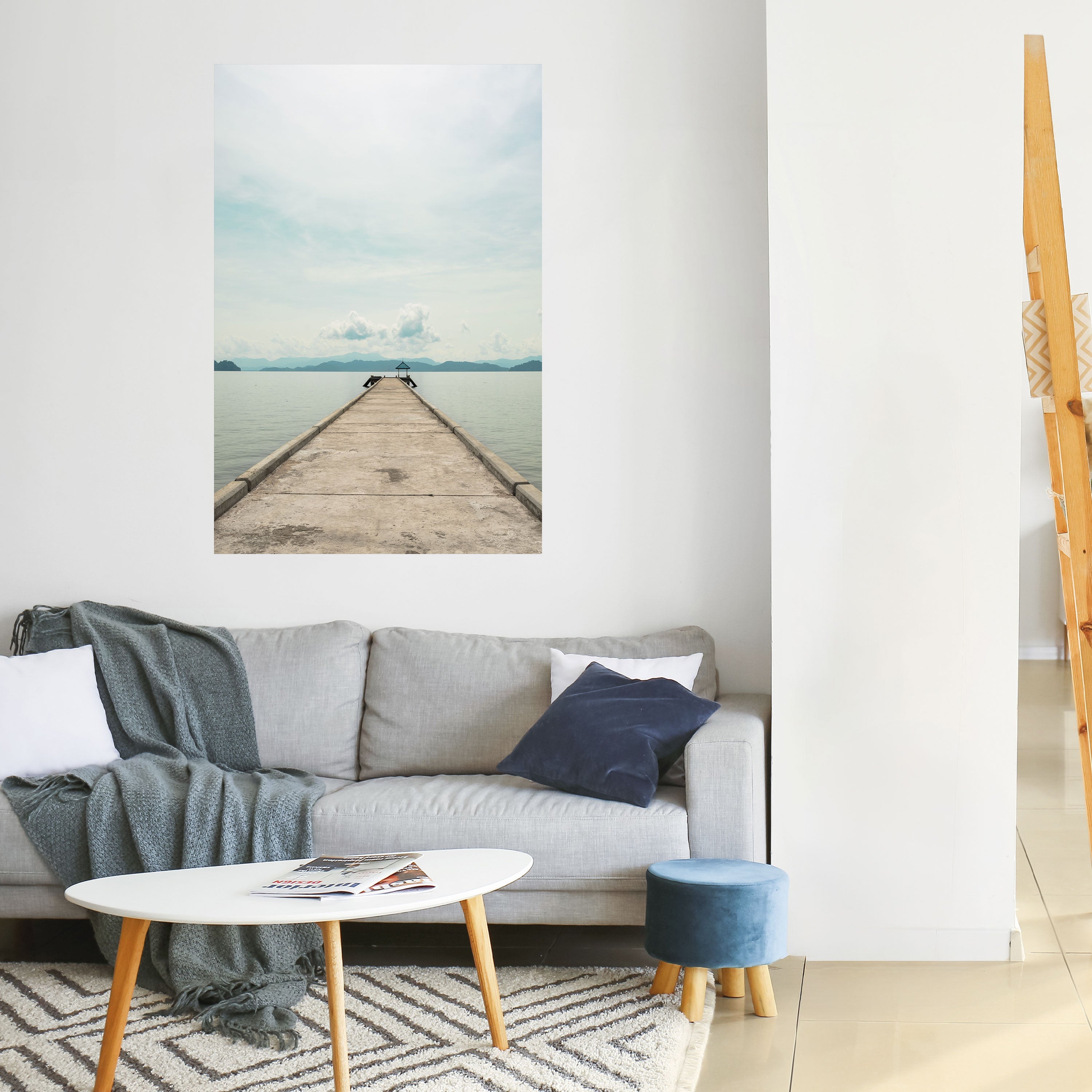 AQUA HORIZON Vertikales Poster zum Abziehen und Aufkleben