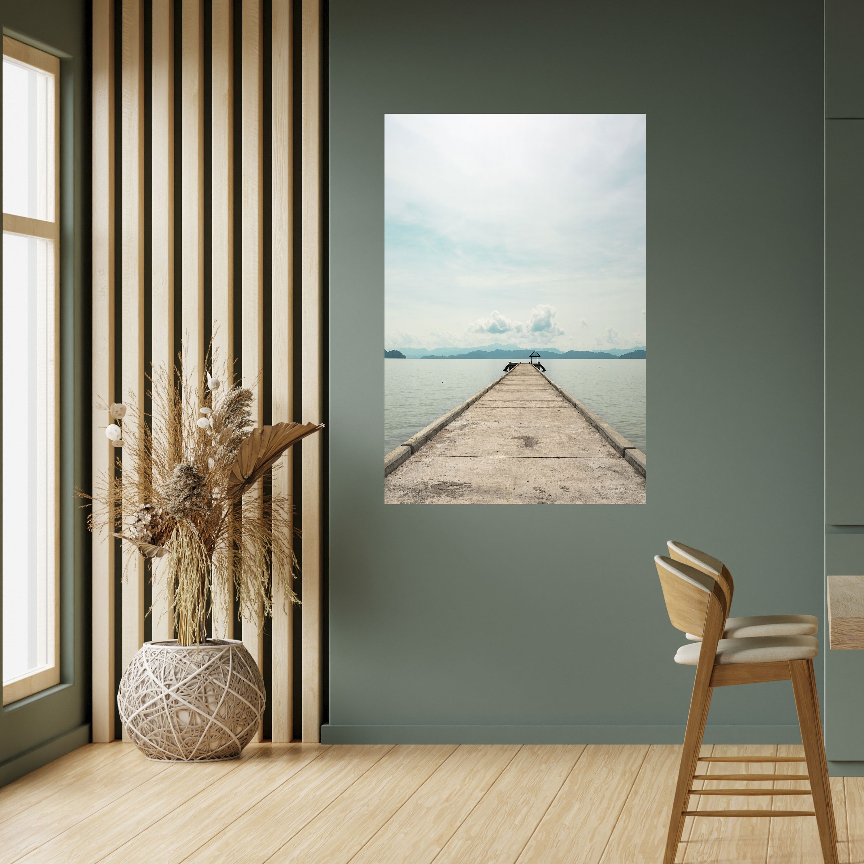 AQUA HORIZON Vertikales Poster zum Abziehen und Aufkleben