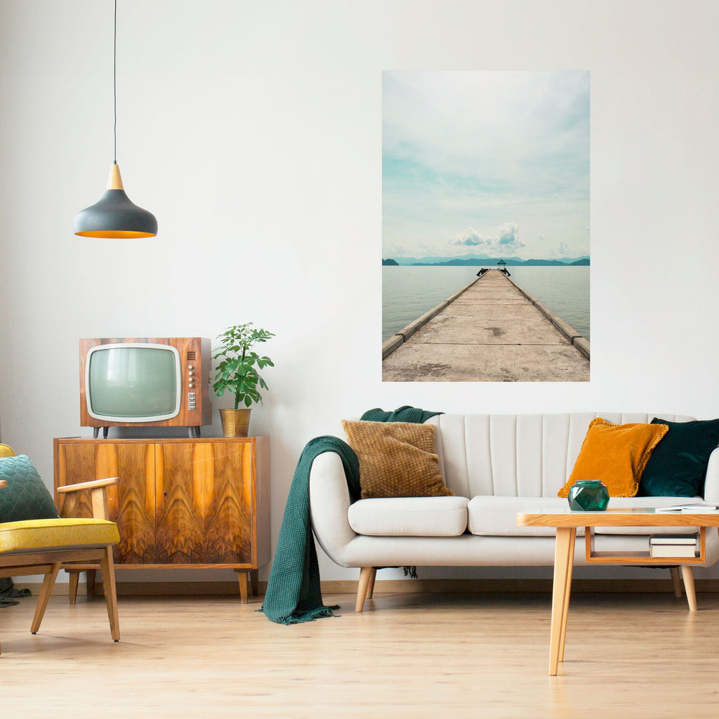 AQUA HORIZON Vertikales Poster zum Abziehen und Aufkleben