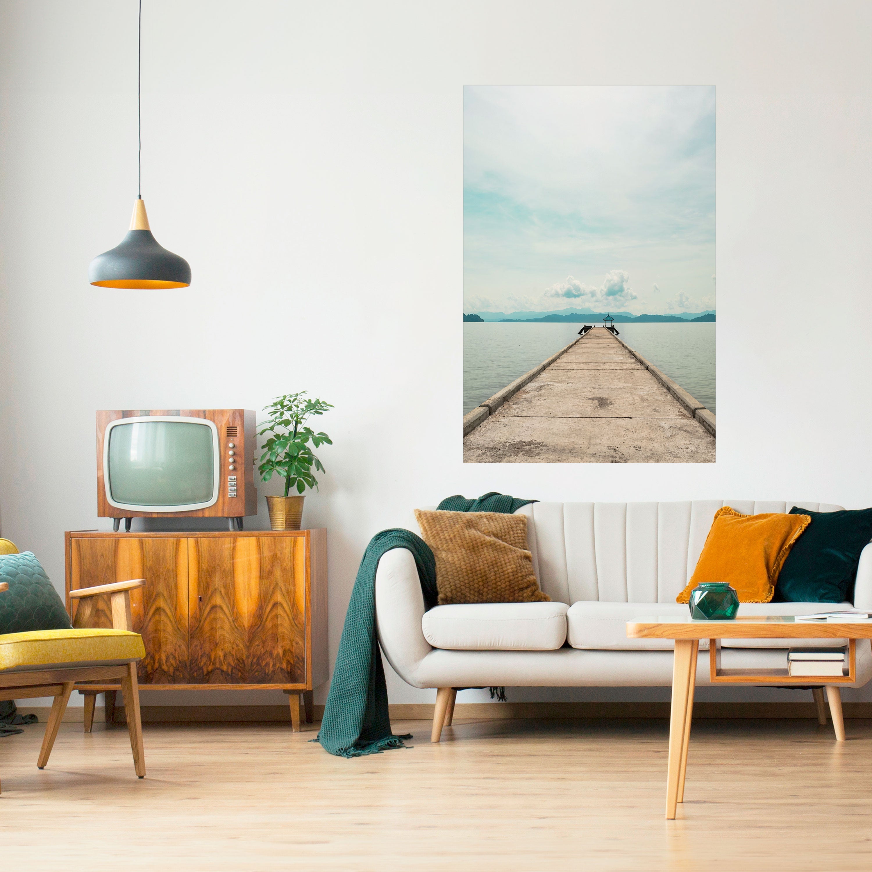 AQUA HORIZON Vertikales Poster zum Abziehen und Aufkleben