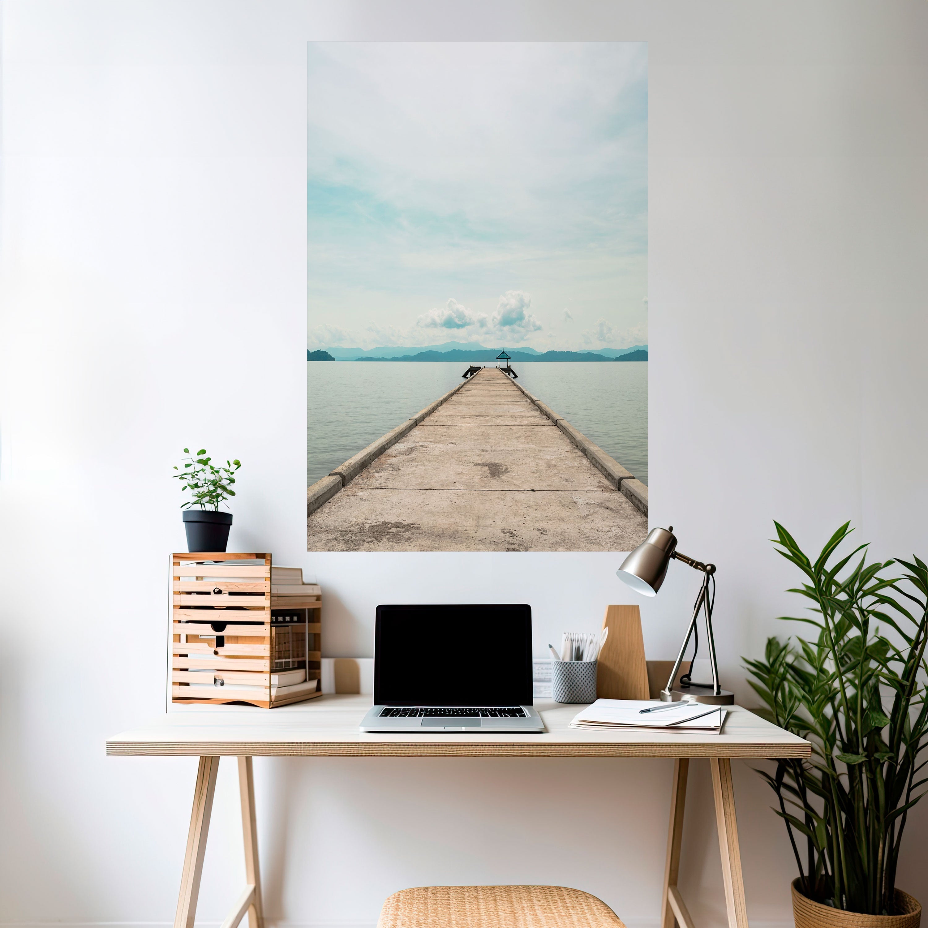 AQUA HORIZON Vertikales Poster zum Abziehen und Aufkleben