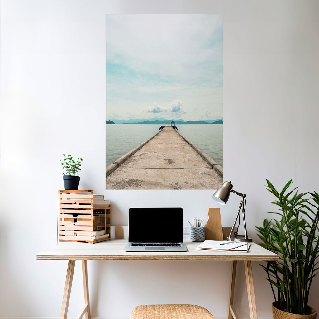 AQUA HORIZON Vertikales Poster zum Abziehen und Aufkleben