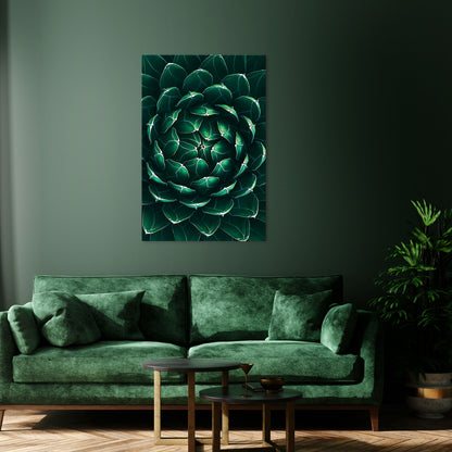 LUSH LABYRINTH Vertical Canvas Print