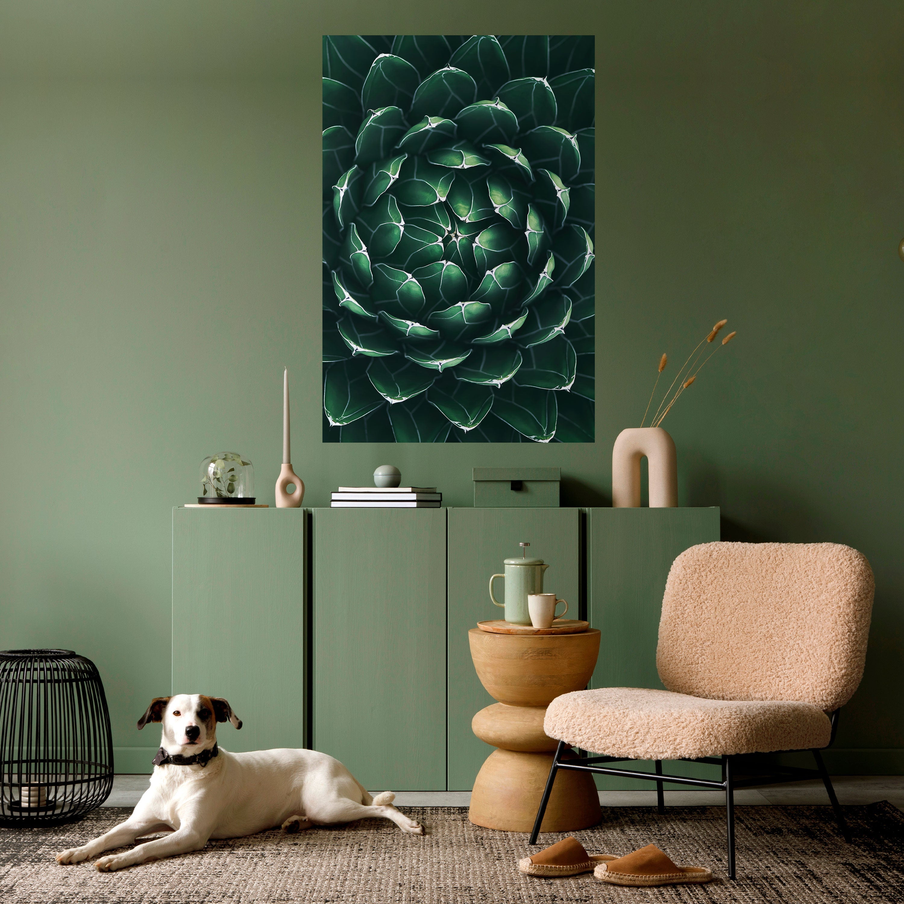 LUSH LABYRINTH Vertikales Poster zum Abziehen und Aufkleben