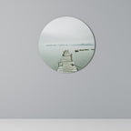 TIDAL HARMONY Runde Wanddekoration Ø 69 cm