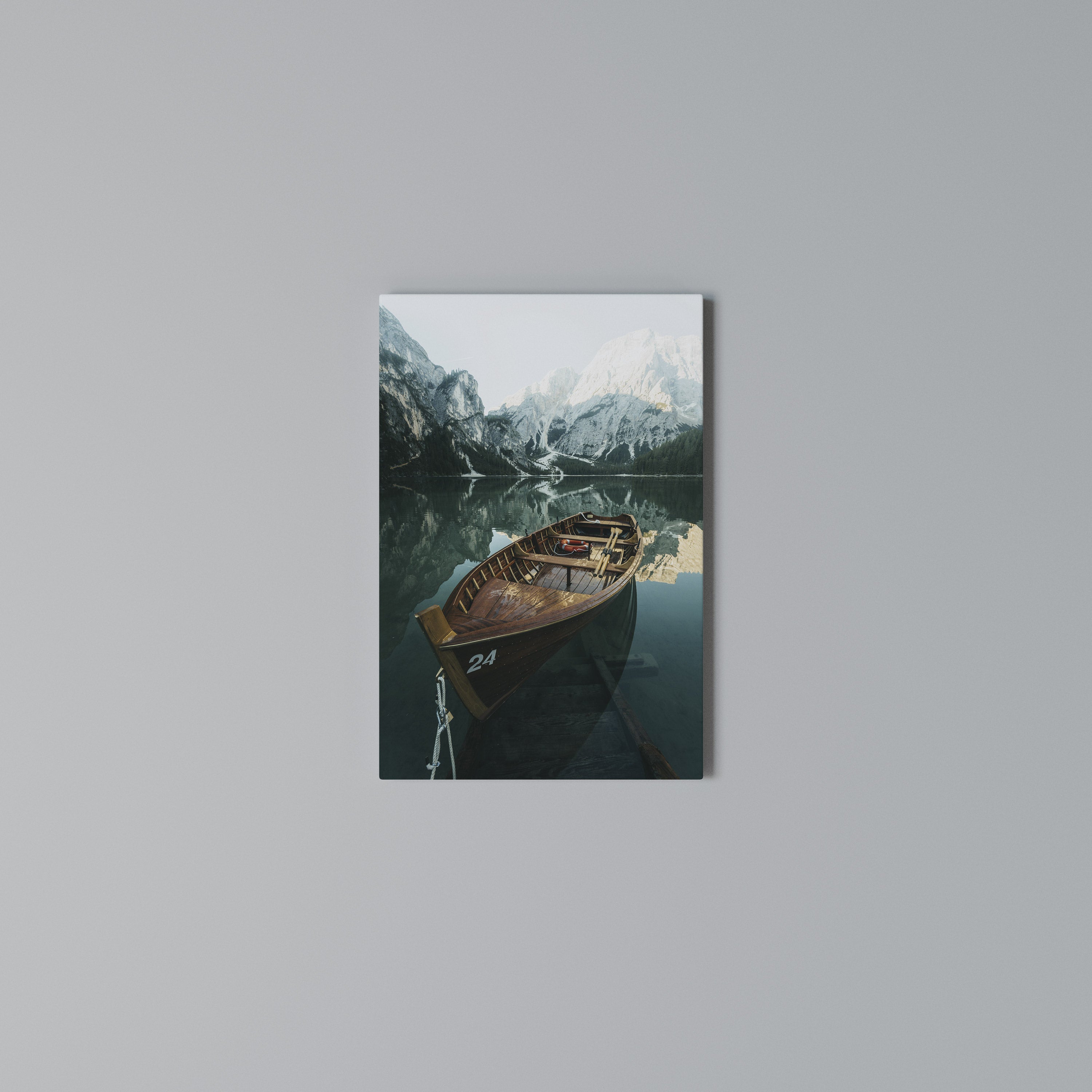 STILL WATERS Vertical Canvas Print