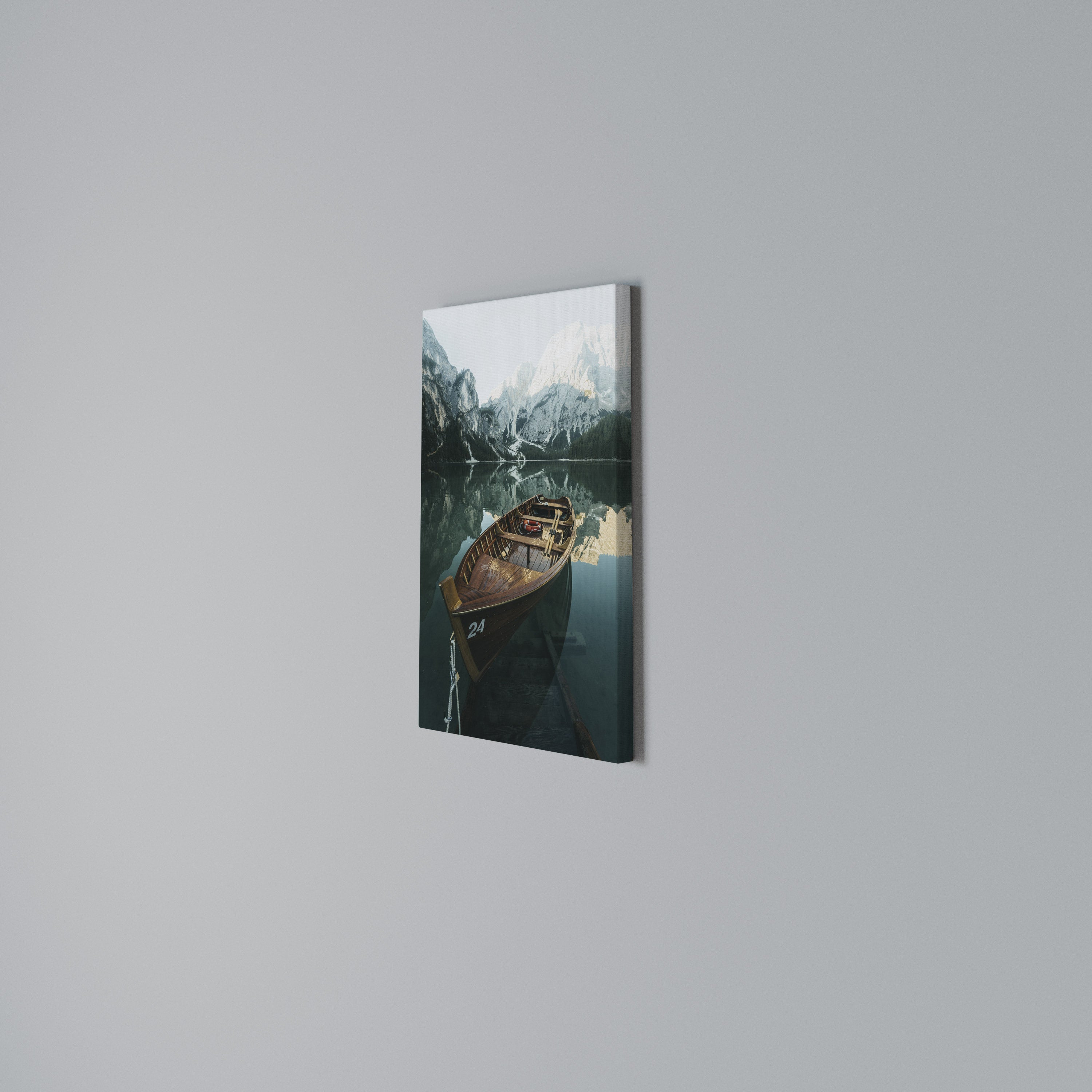 STILL WATERS Vertical Canvas Print