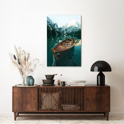 STILL WATERS Vertical Canvas Print