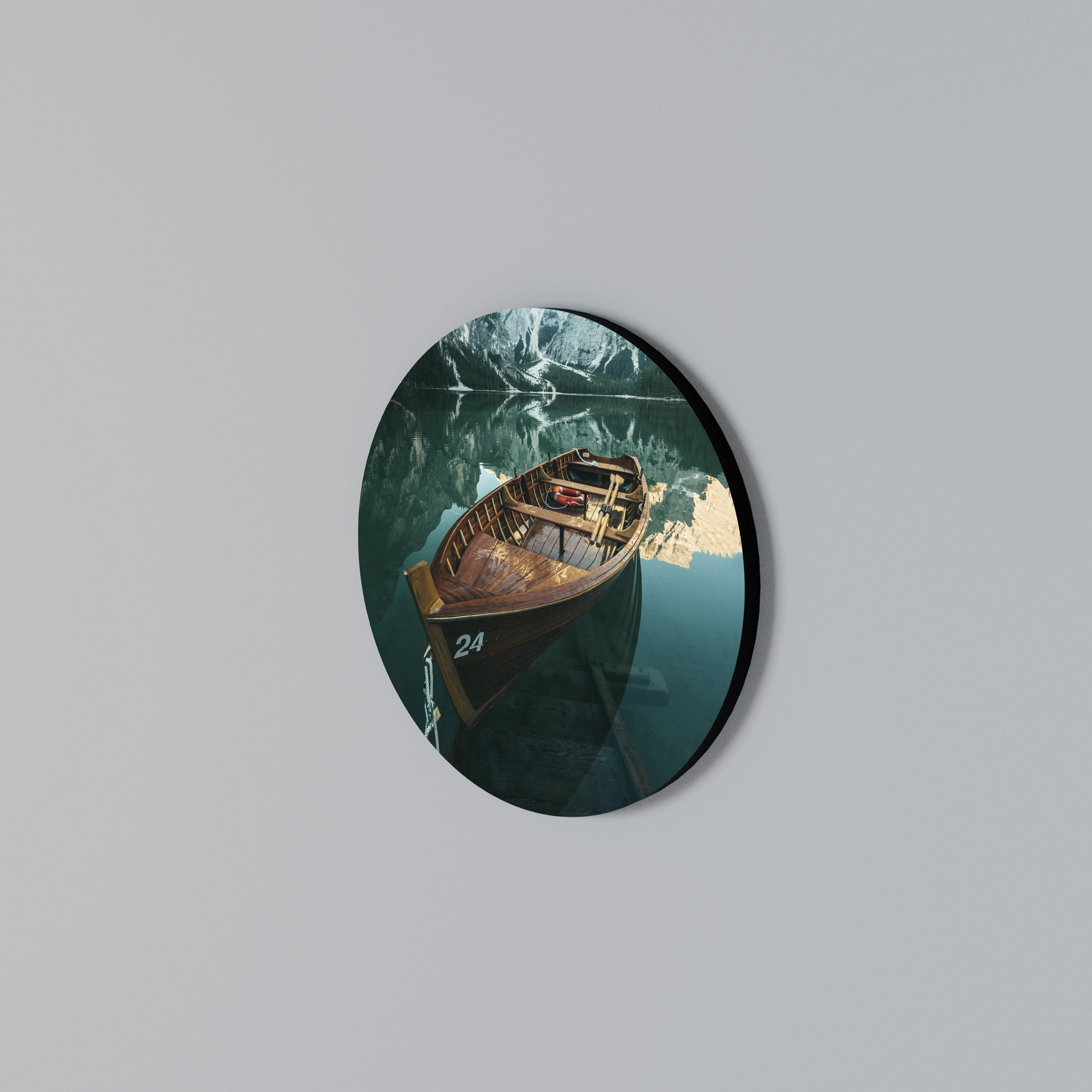 STILL WATERS Rundes Wandbild