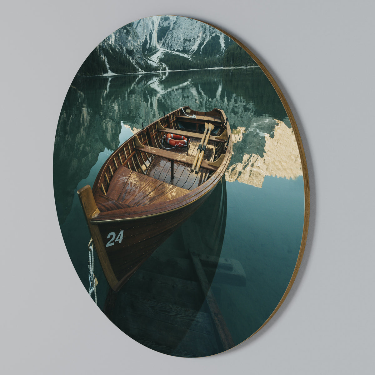 STILL WATERS Rundes Wandbild