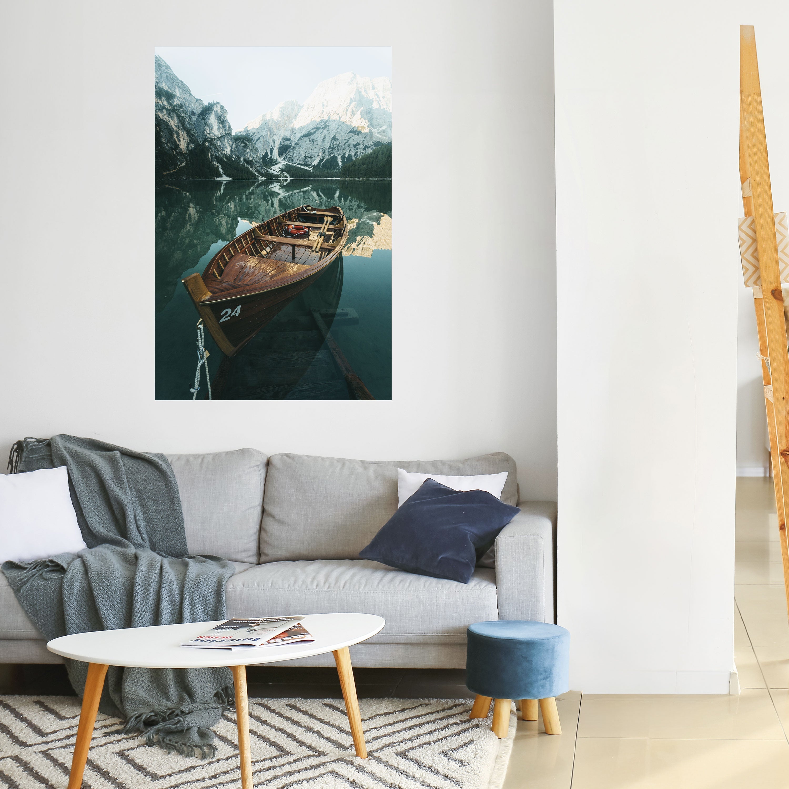 Still Waters – Vertikales Poster zum Abziehen und Aufkleben
