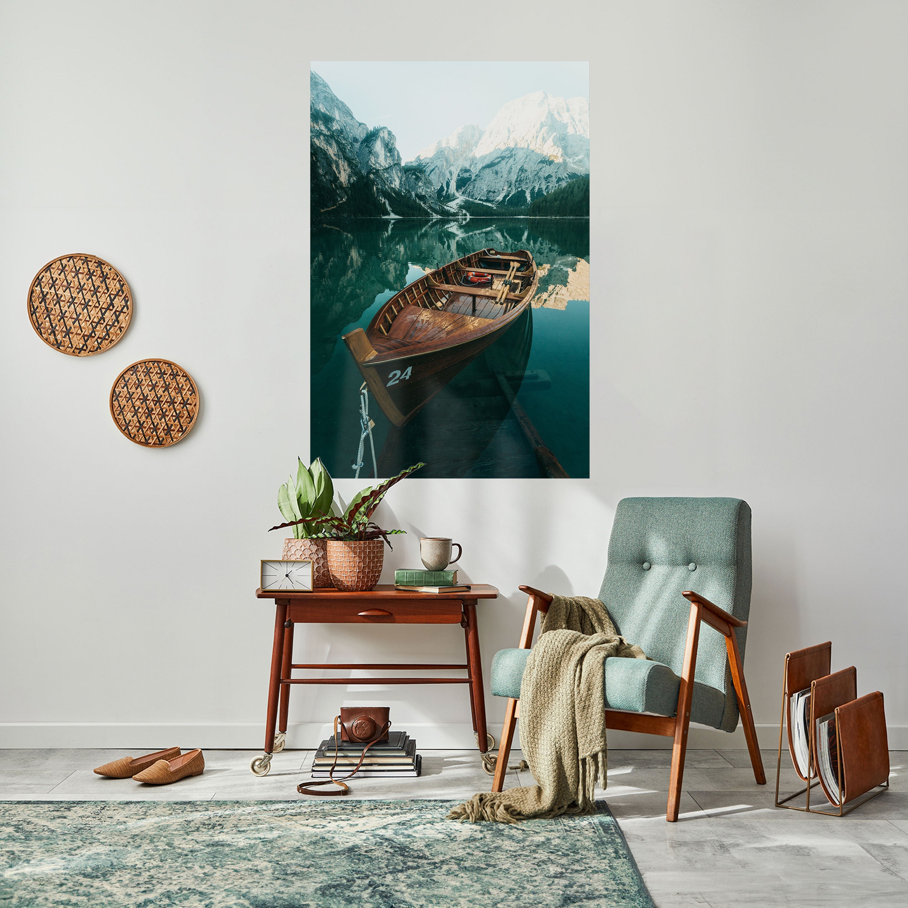 Still Waters – Vertikales Poster zum Abziehen und Aufkleben