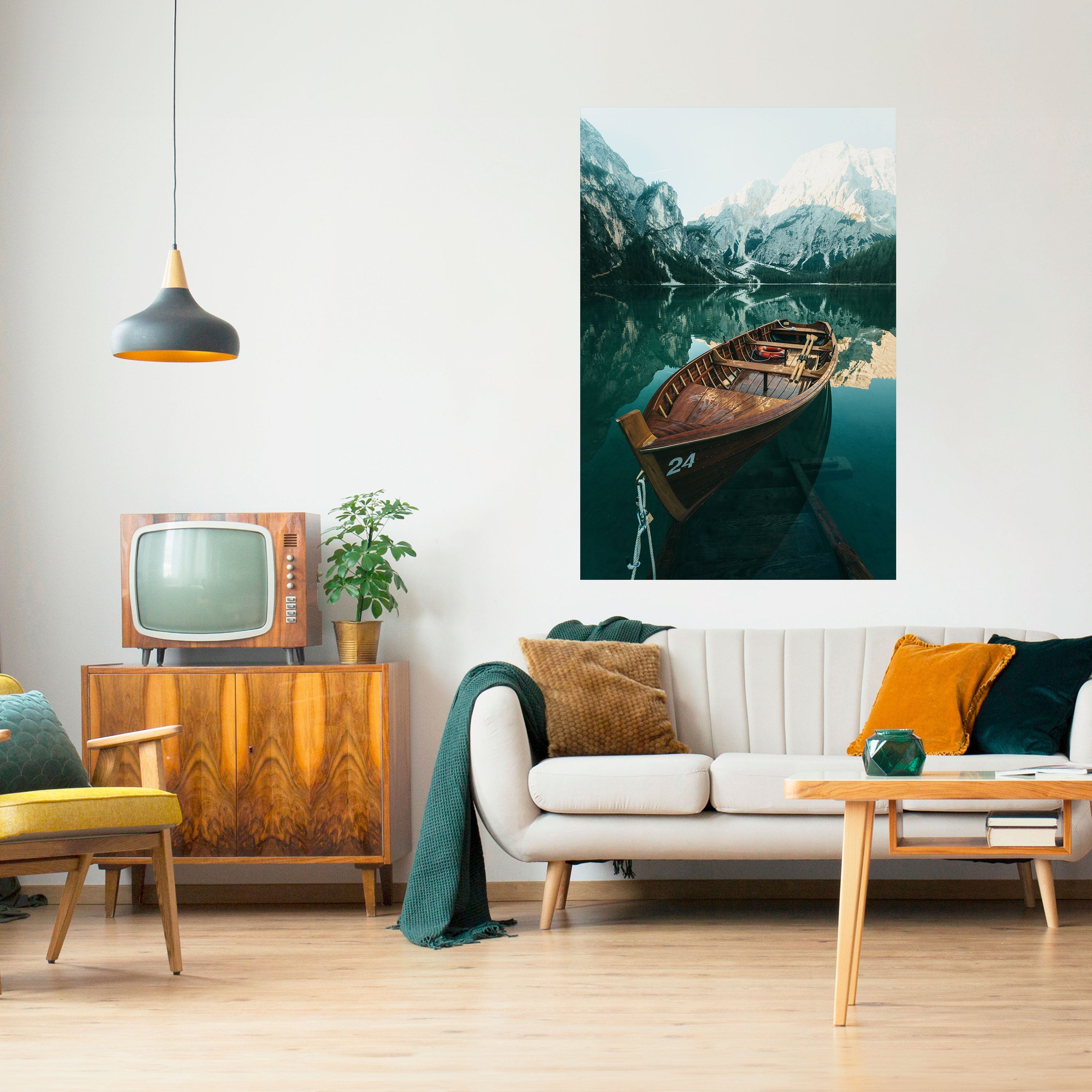 Still Waters – Vertikales Poster zum Abziehen und Aufkleben