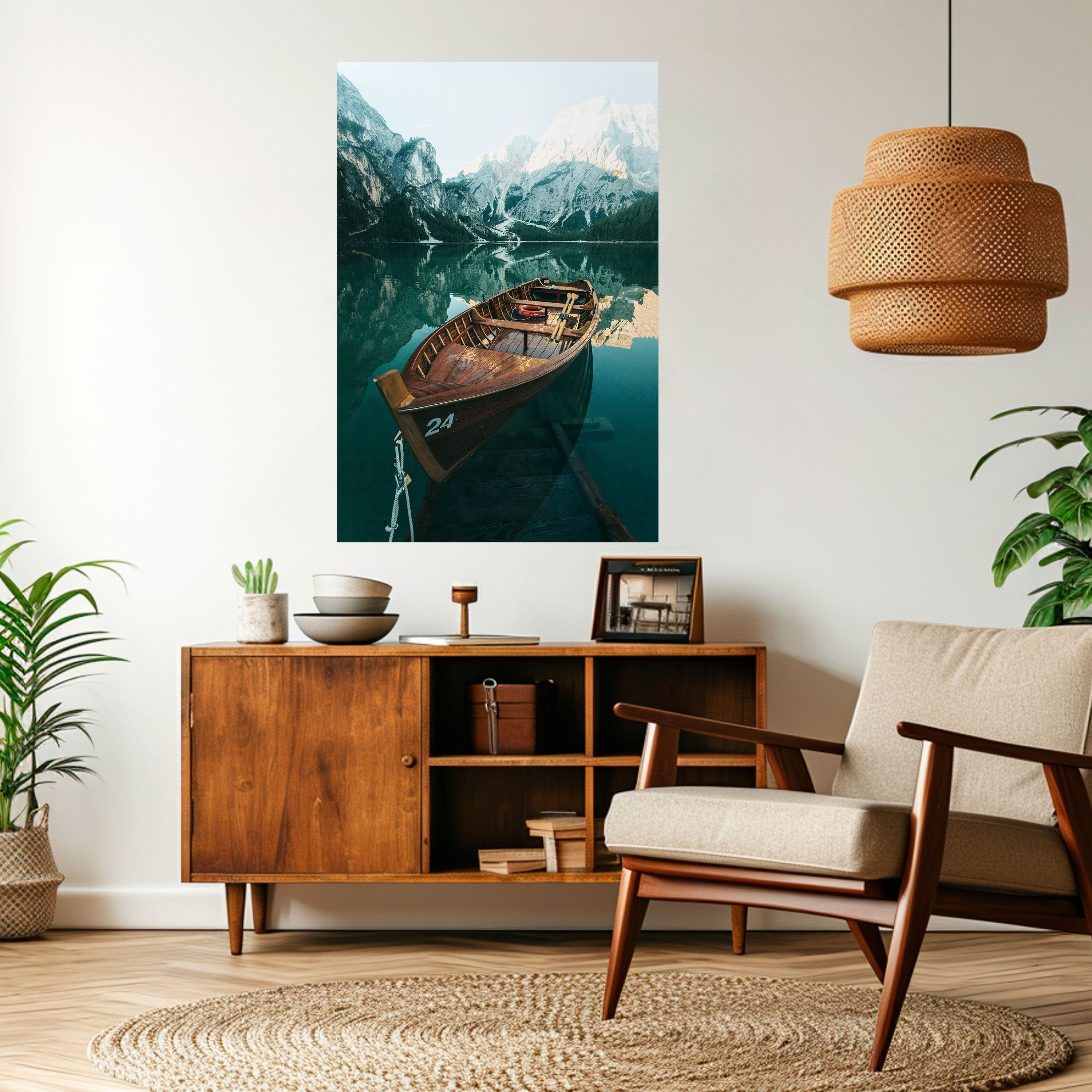 Still Waters – Vertikales Poster zum Abziehen und Aufkleben