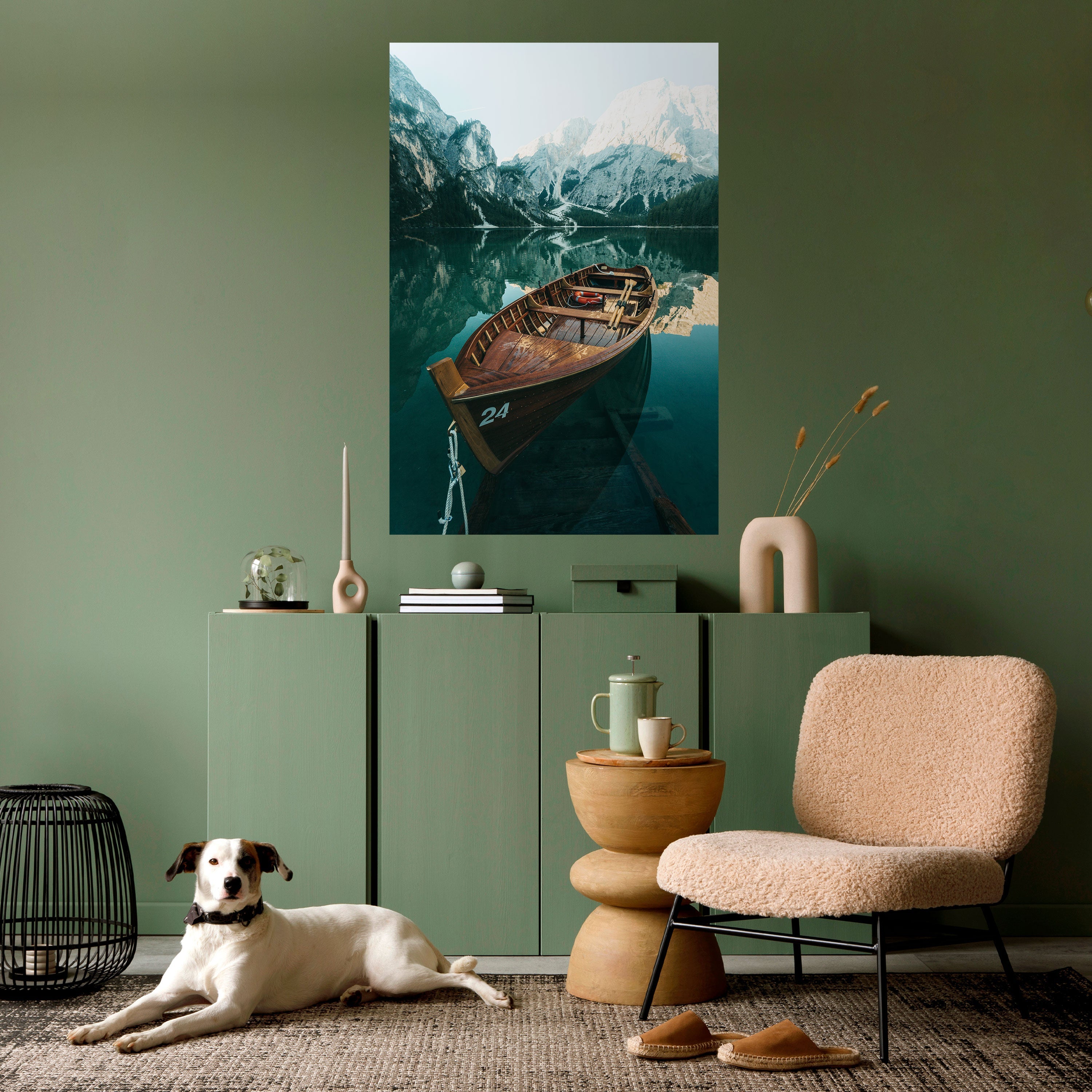 Still Waters – Vertikales Poster zum Abziehen und Aufkleben