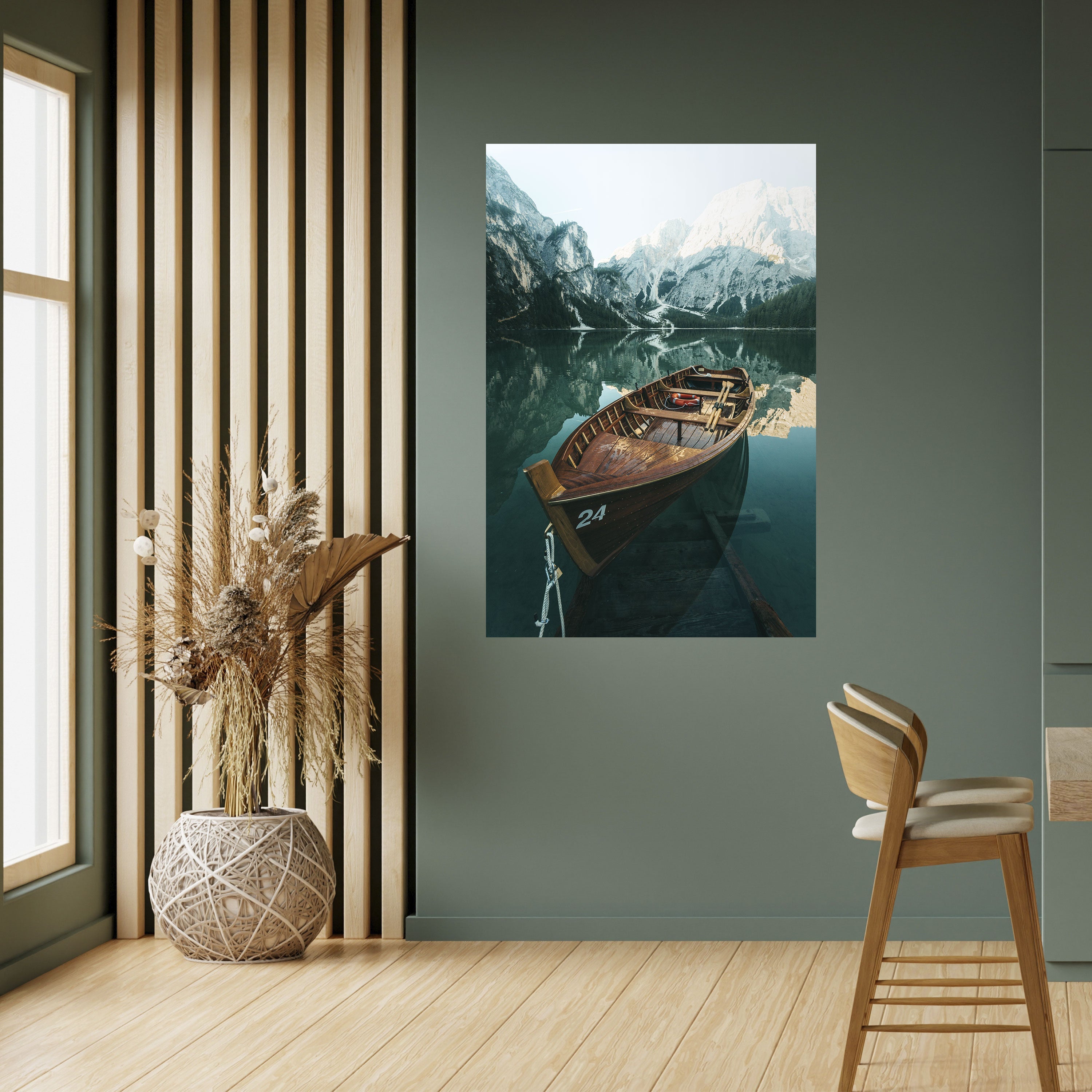 Still Waters – Vertikales Poster zum Abziehen und Aufkleben