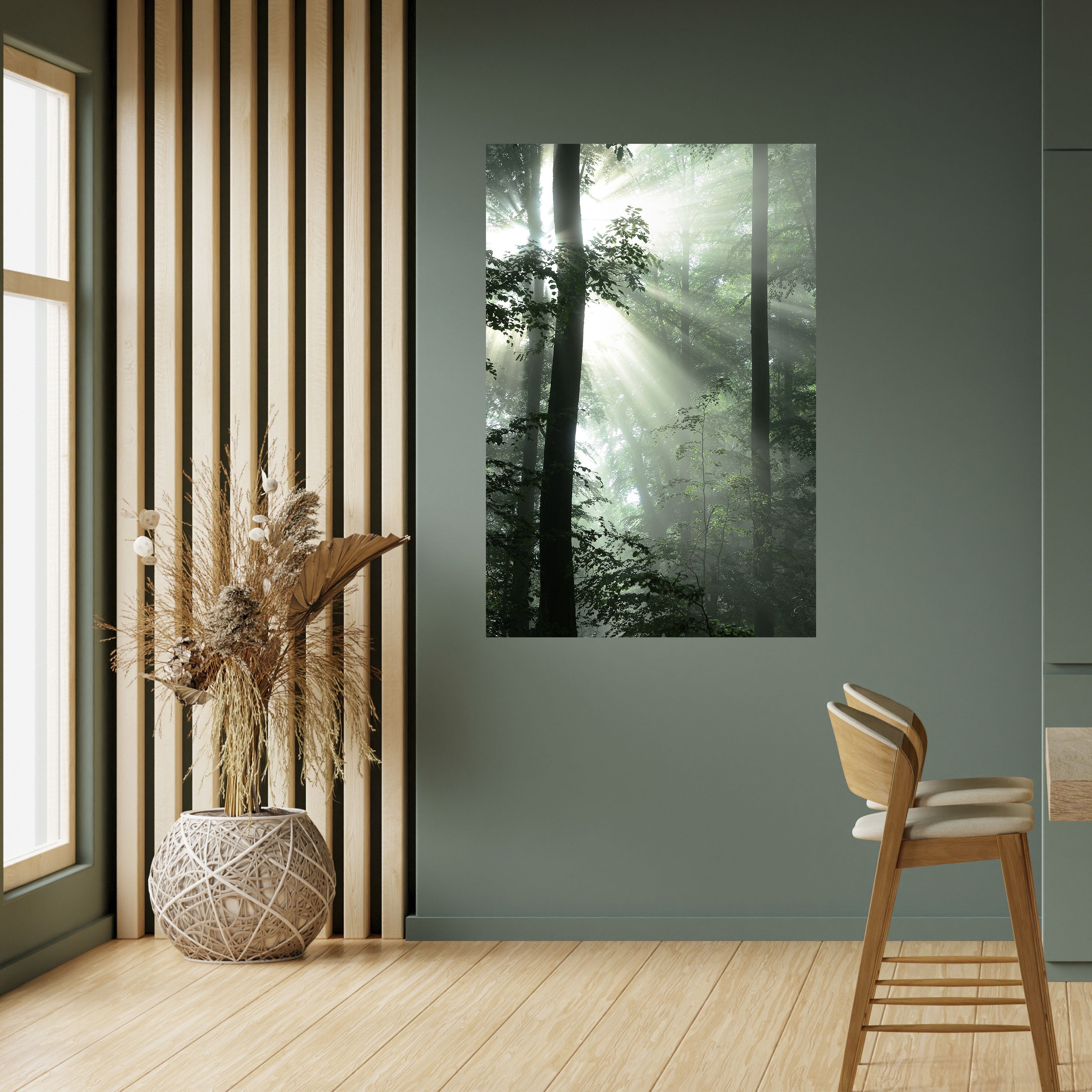 MYSTICAL SUNBEAMS Vertikales Poster zum Abziehen und Aufkleben