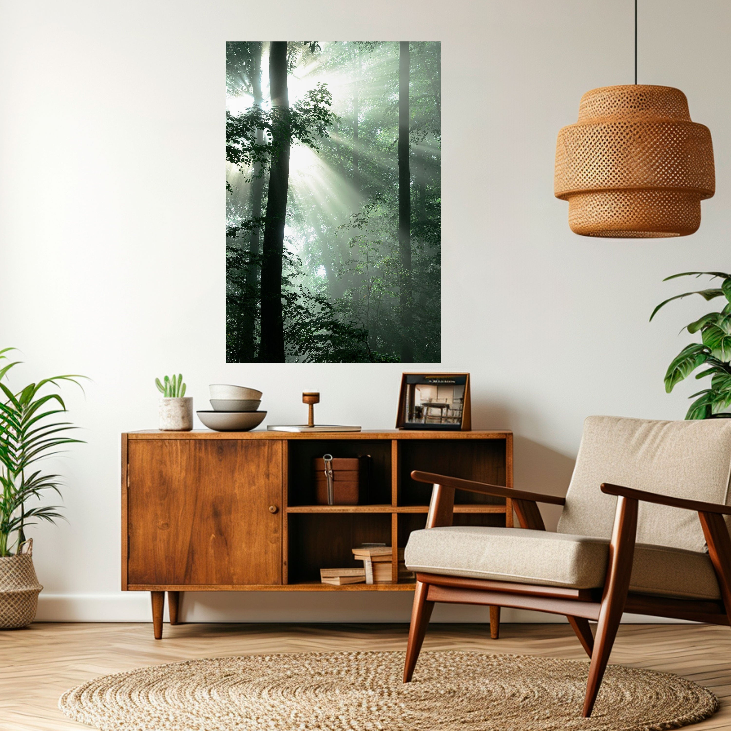 MYSTICAL SUNBEAMS Vertikales Poster zum Abziehen und Aufkleben