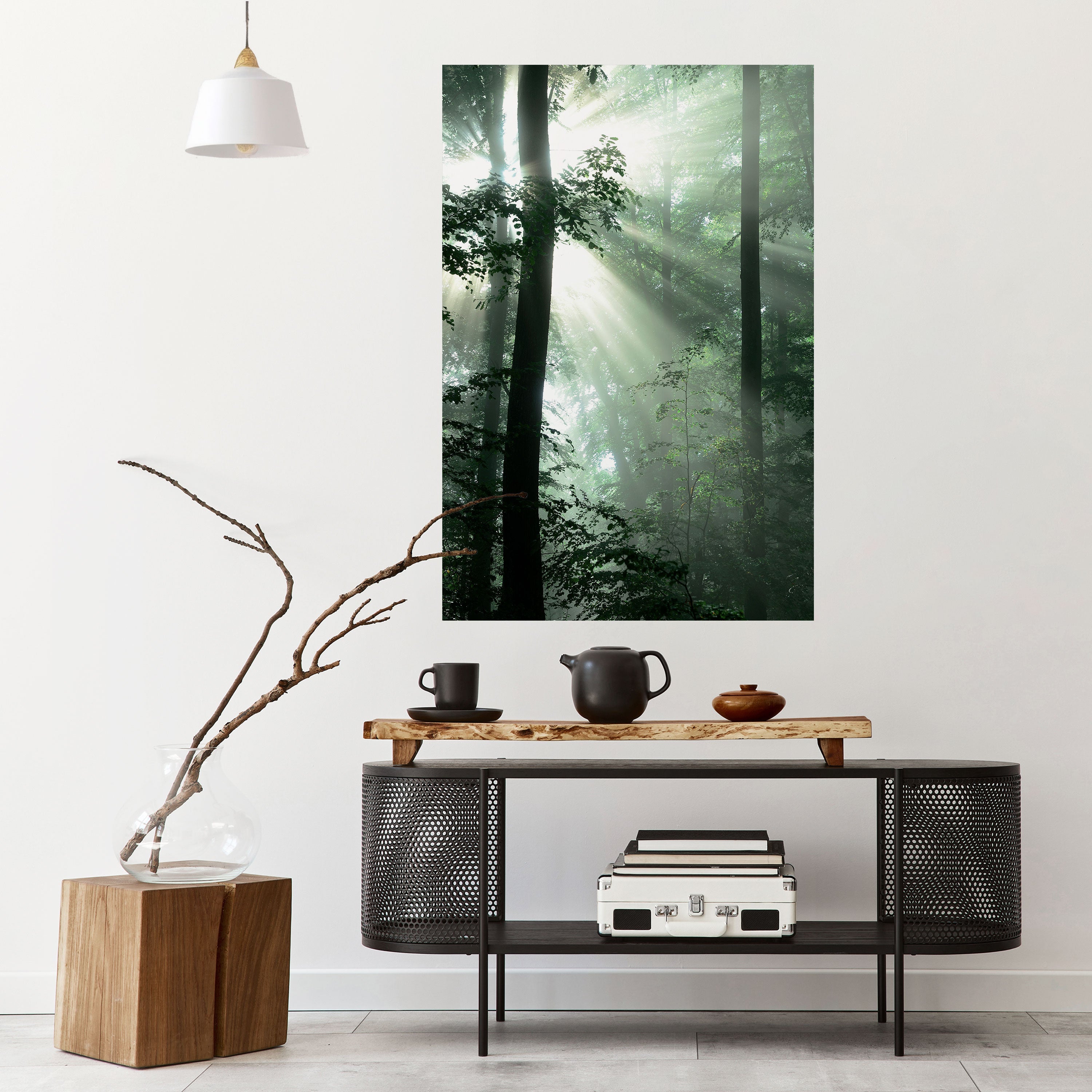 MYSTICAL SUNBEAMS Vertikales Poster zum Abziehen und Aufkleben