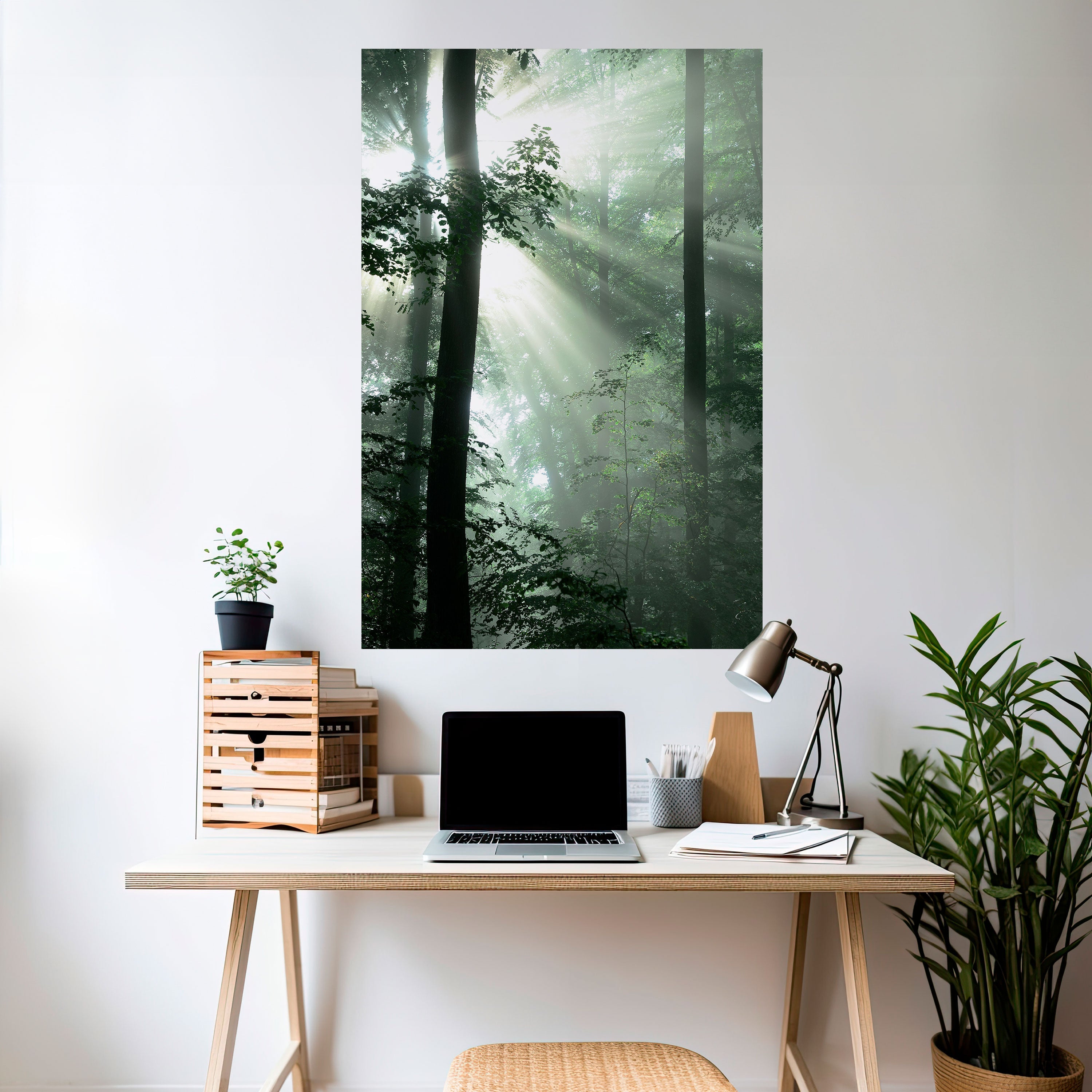 MYSTICAL SUNBEAMS Vertikales Poster zum Abziehen und Aufkleben