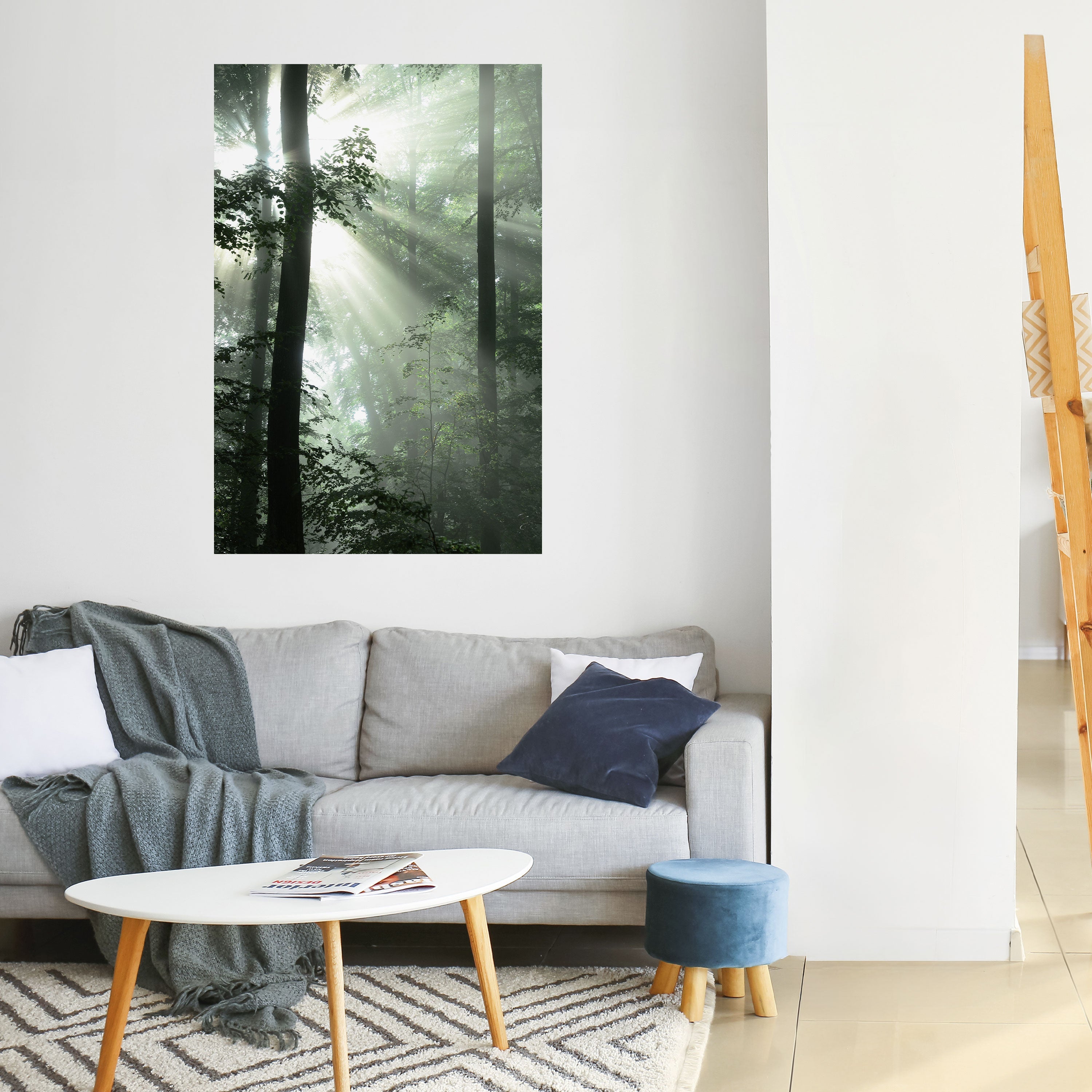 MYSTICAL SUNBEAMS Vertikales Poster zum Abziehen und Aufkleben
