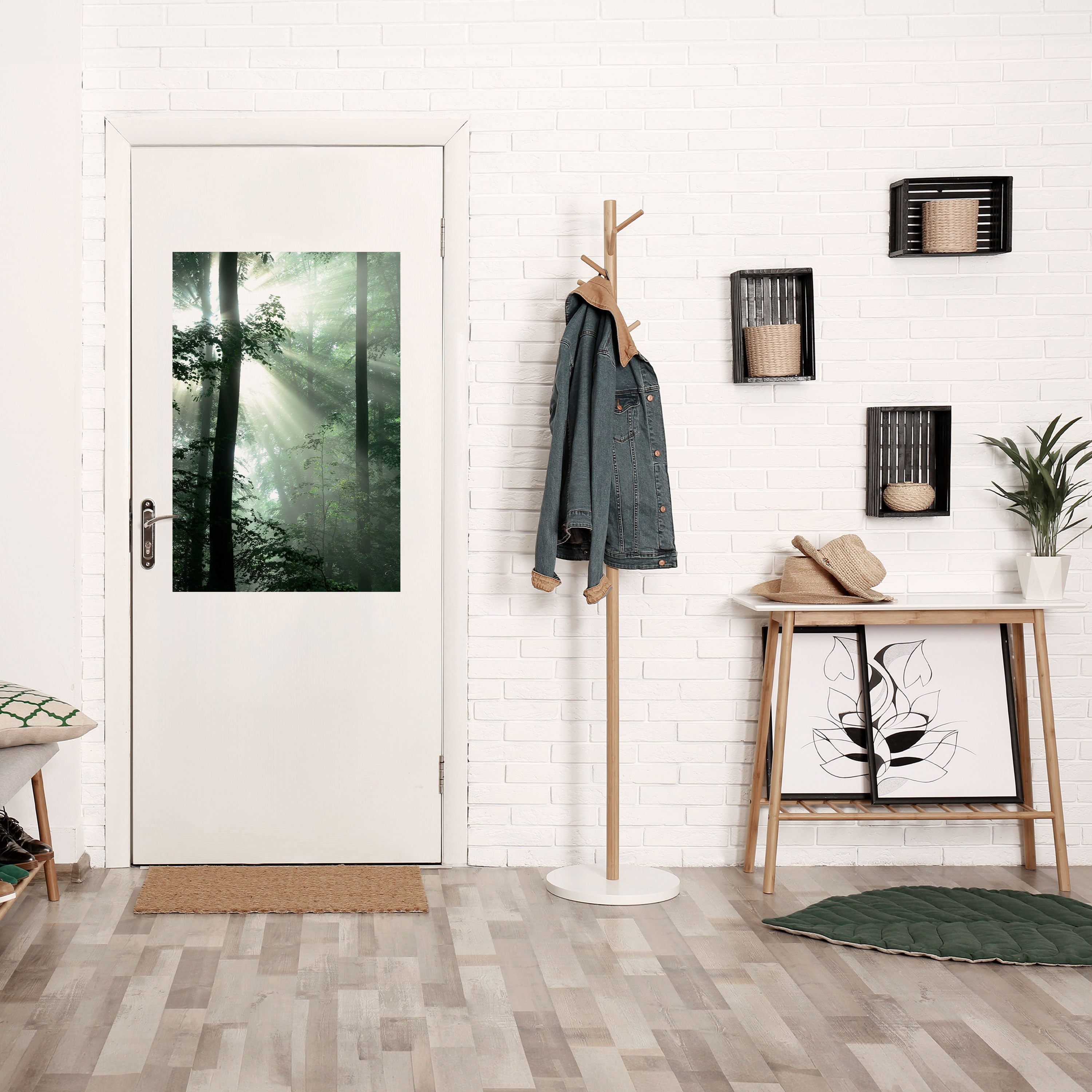 MYSTICAL SUNBEAMS Vertikales Poster zum Abziehen und Aufkleben