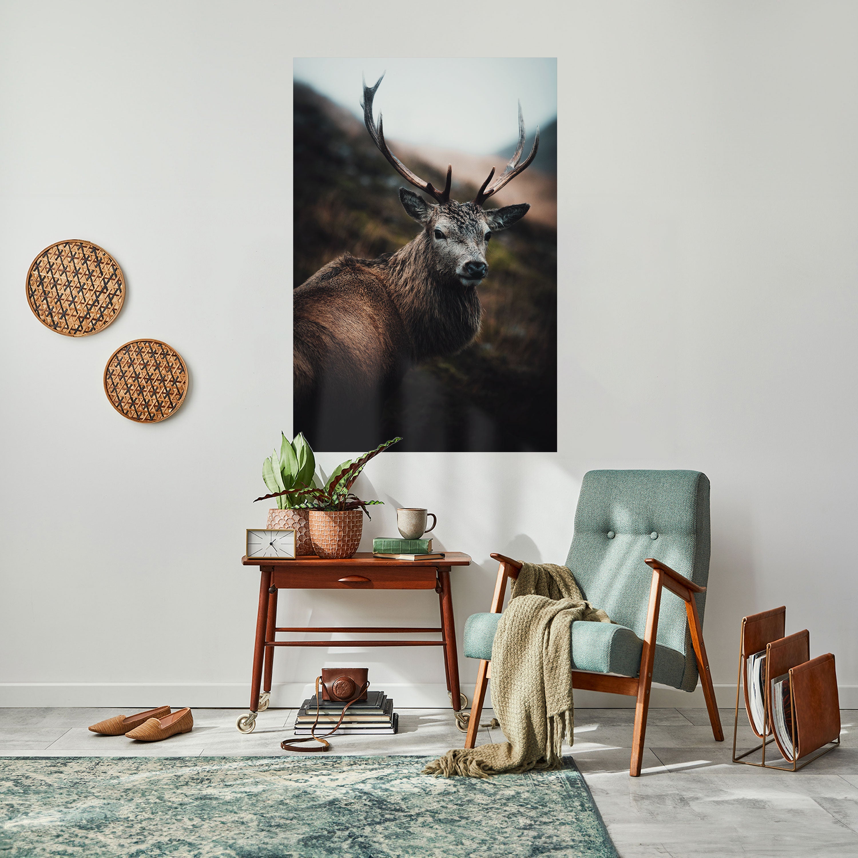 Elegantes, vertikales Poster „Wilderness Guardian“ zum Abziehen und Aufkleben