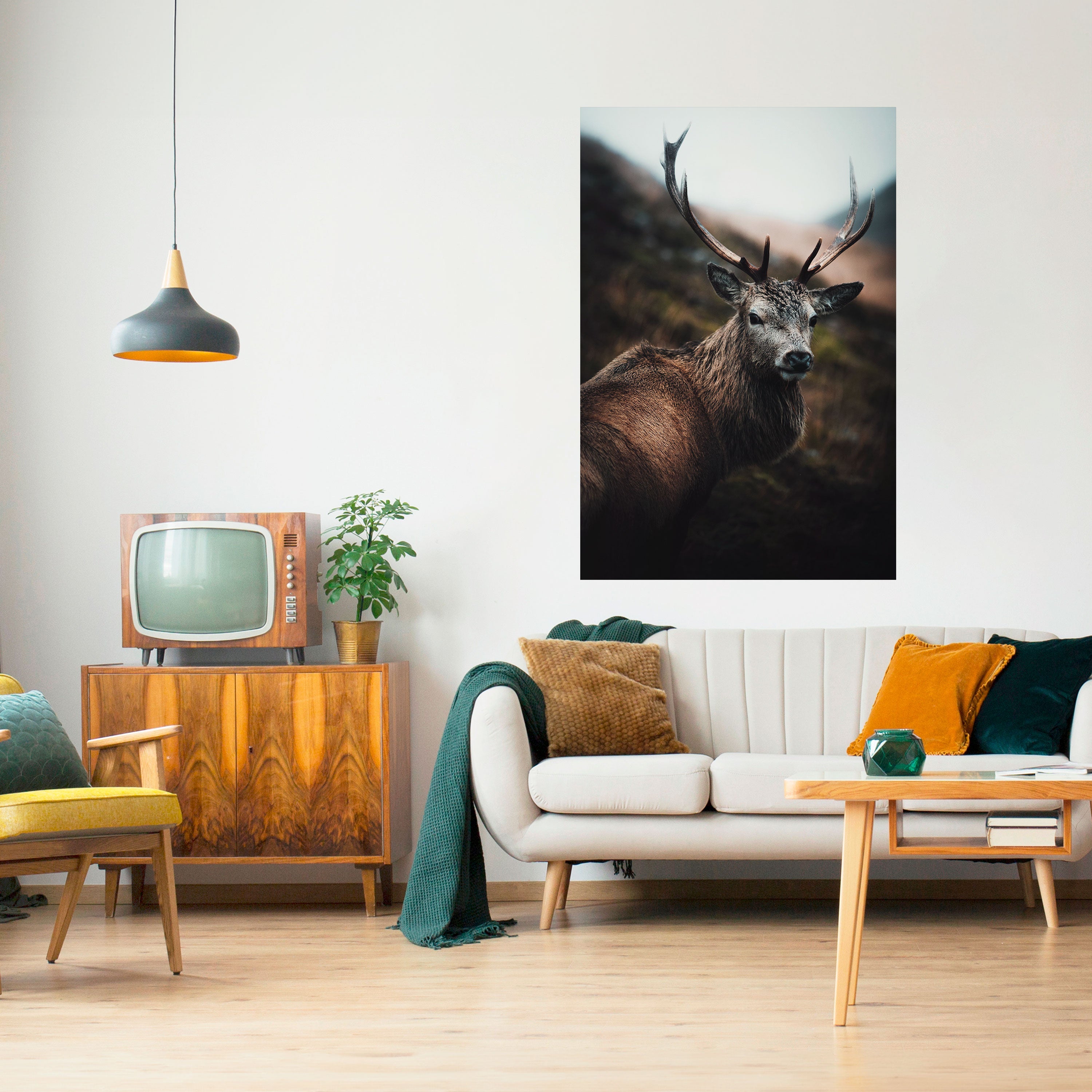 Elegantes, vertikales Poster „Wilderness Guardian“ zum Abziehen und Aufkleben