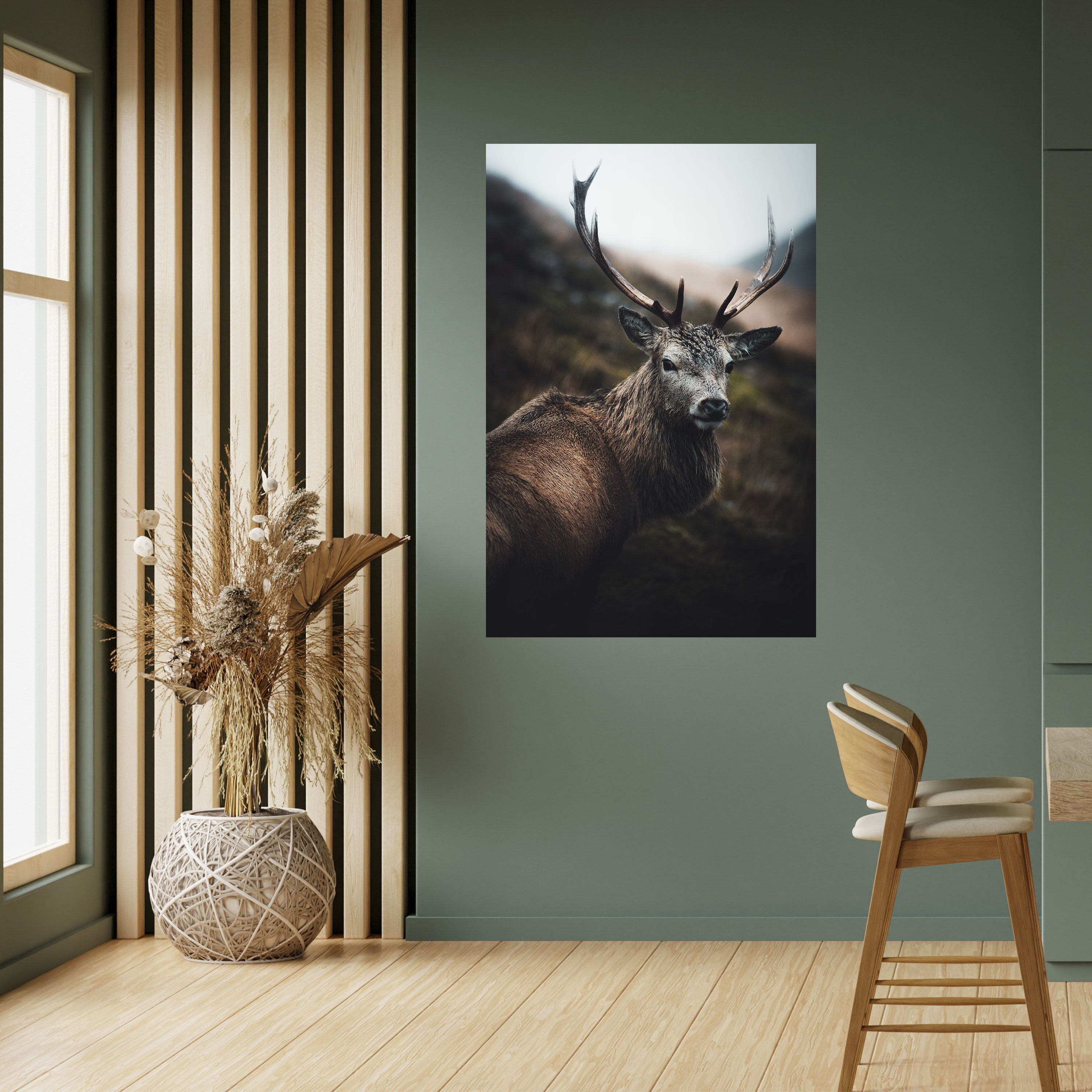 Elegantes, vertikales Poster „Wilderness Guardian“ zum Abziehen und Aufkleben