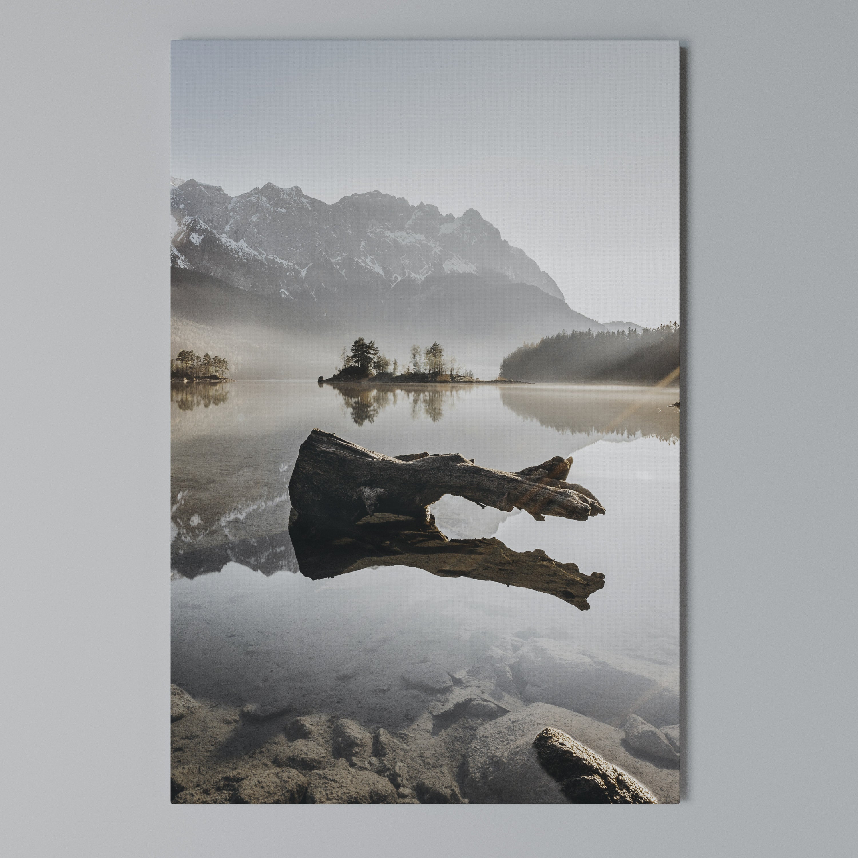 SILENT WATERSCAPE Vertical Canvas Print