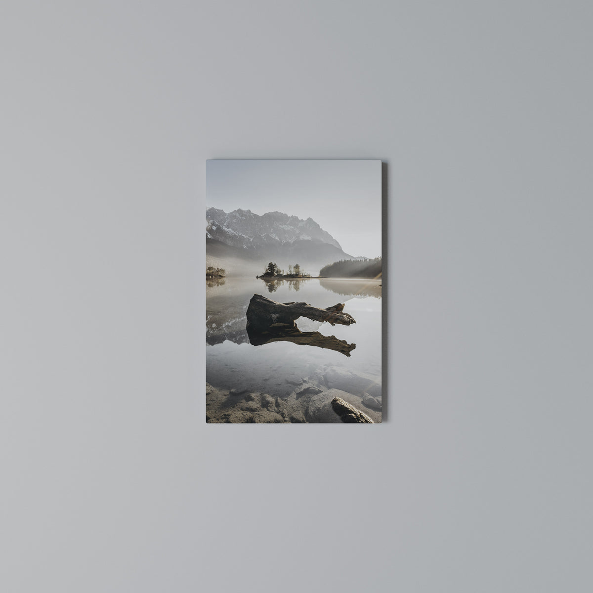 SILENT WATERSCAPE Vertical Canvas Print
