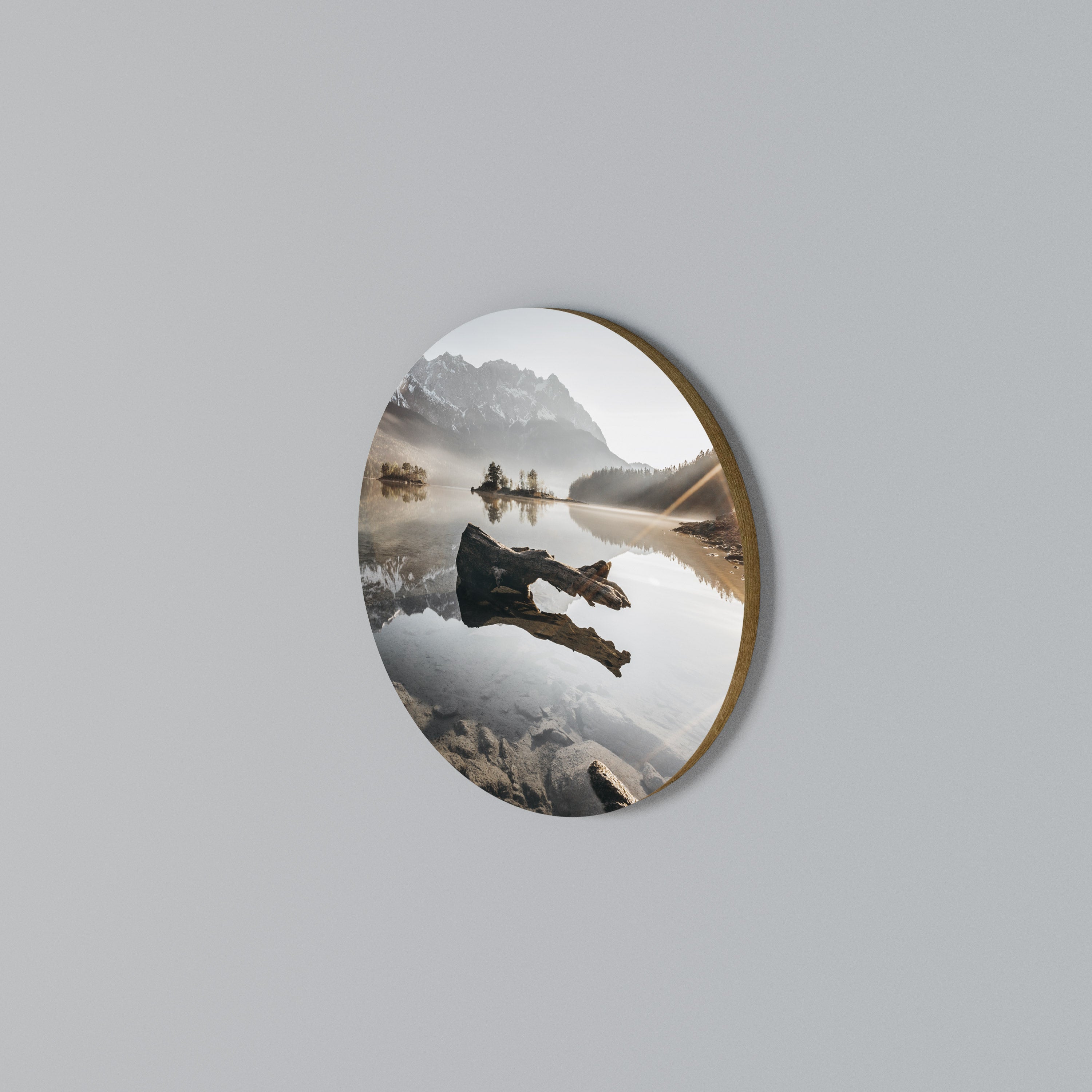 SILENT WATERSCAPE Rundes Wandbild