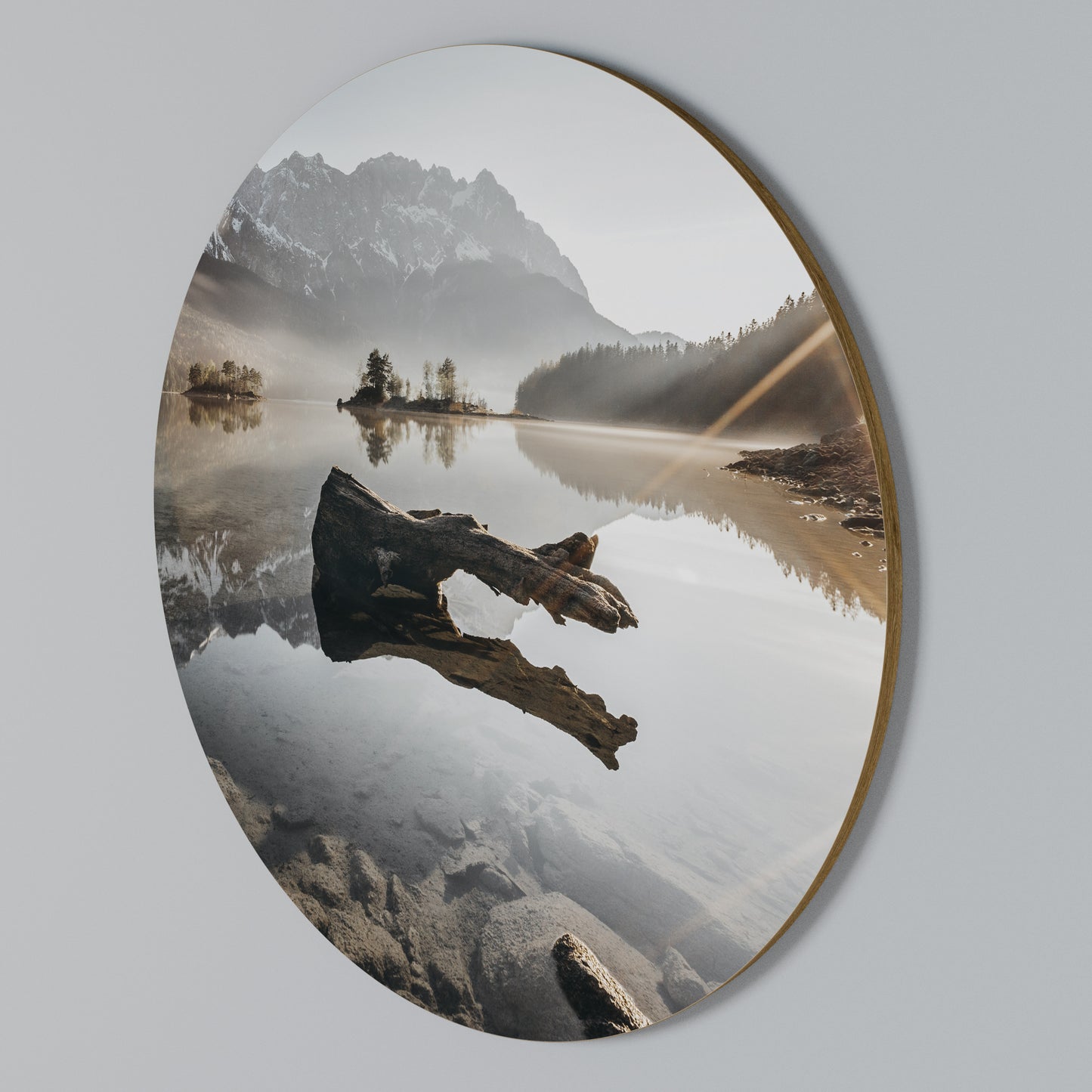 SILENT WATERSCAPE Rundes Wandbild