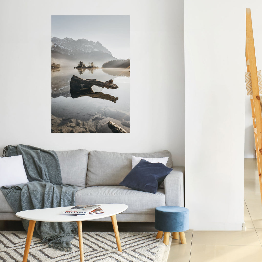 SILENT WATERSCAPE Vertikales Poster zum Abziehen und Aufkleben
