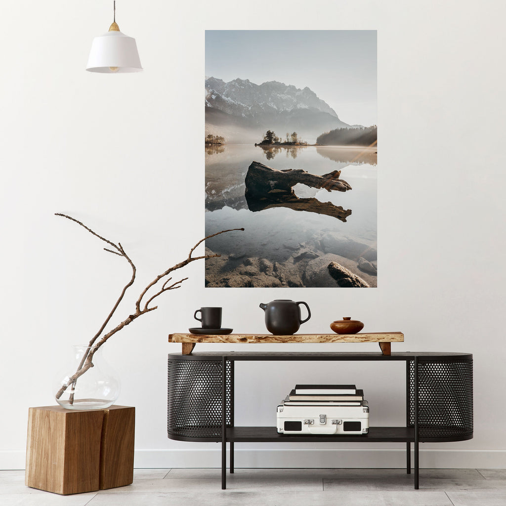 SILENT WATERSCAPE Vertikales Poster zum Abziehen und Aufkleben