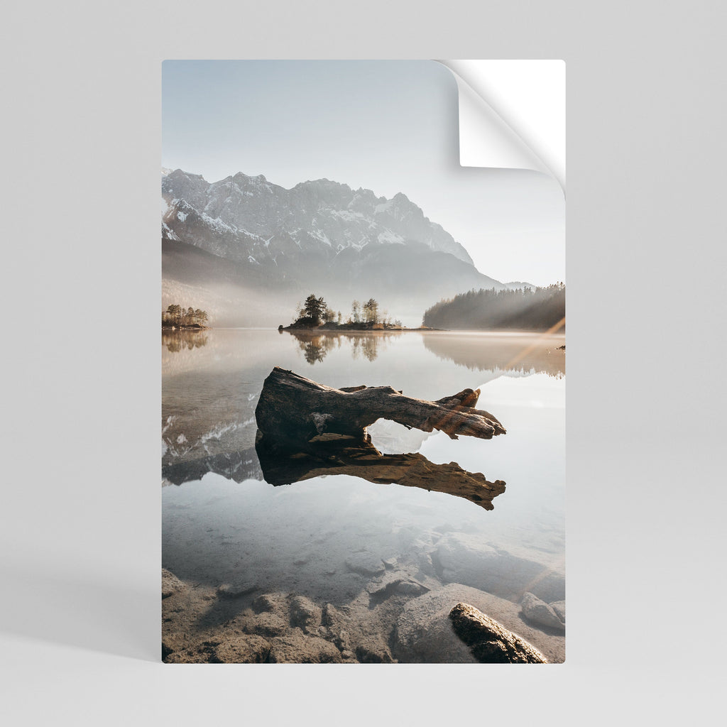 SILENT WATERSCAPE Vertikales Poster zum Abziehen und Aufkleben