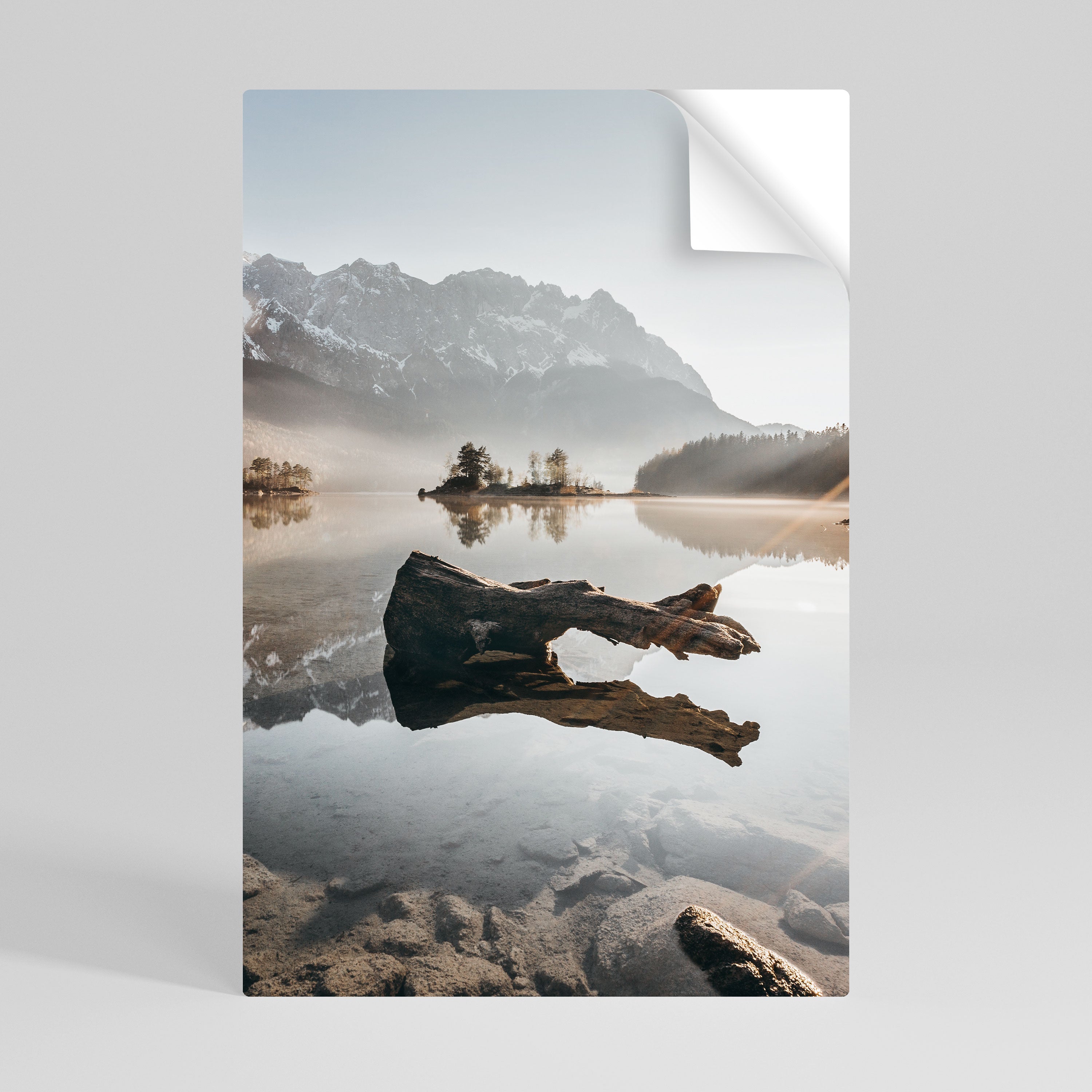 SILENT WATERSCAPE Vertikales Poster zum Abziehen und Aufkleben