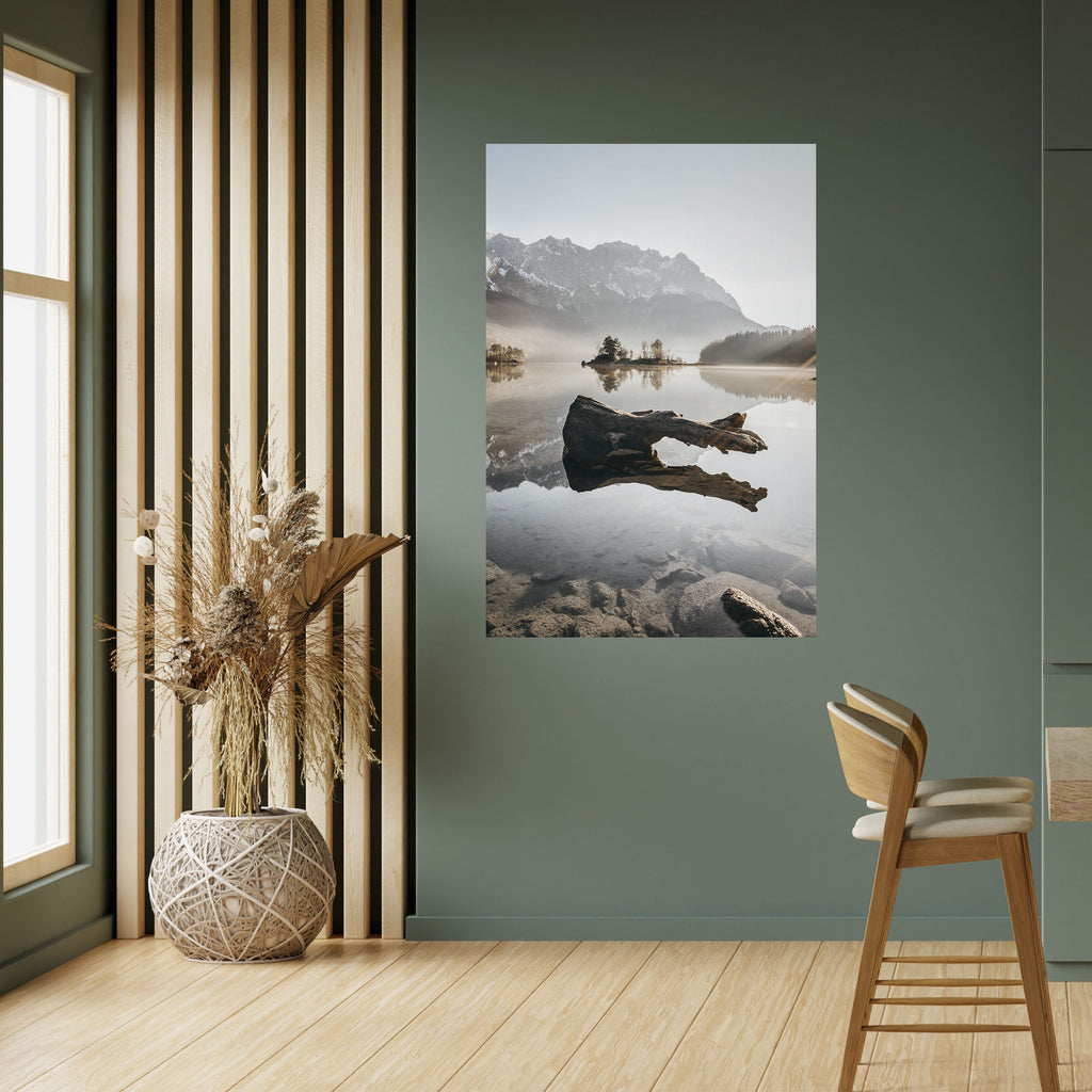 SILENT WATERSCAPE Vertikales Poster zum Abziehen und Aufkleben