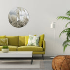 CLOUDS ABOVE GRASS Runde Wanddekoration Ø 69 cm