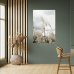 CLOUDS ABOVE GRASS Peel and Stick Vertical Poster