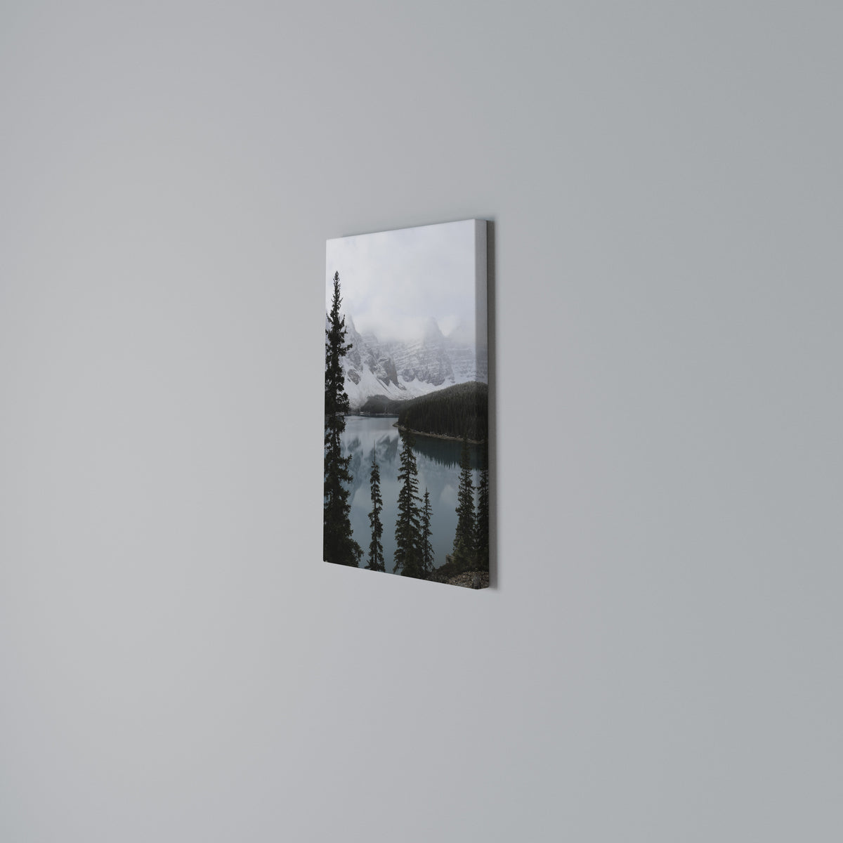 MISTY FOREST BOUNDARIES Vertical Canvas Print
