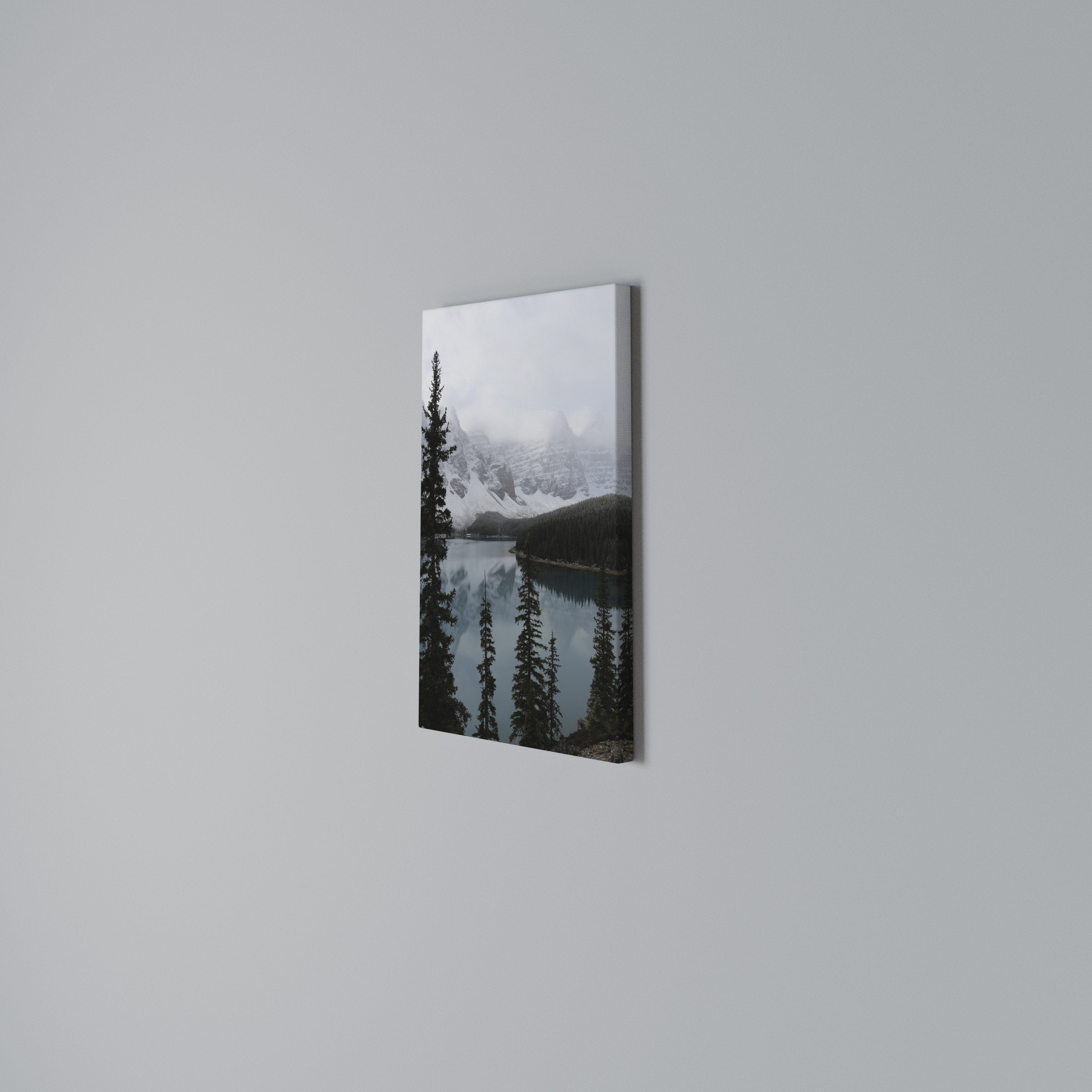 MISTY FOREST BOUNDARIES Vertical Canvas Print