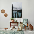 MISTY FOREST BOUNDARIES Selbstklebendes Poster - Hochformat